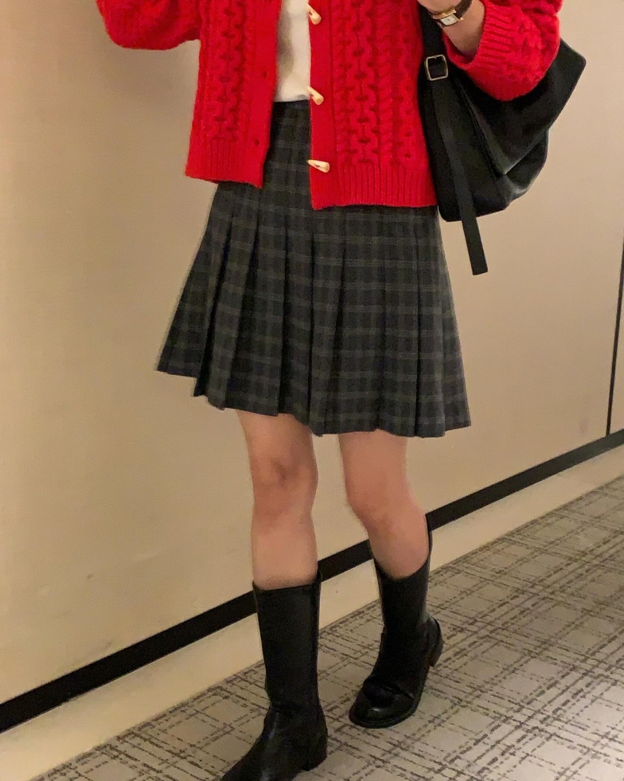 제나 더플 울 케이블 가디건 상세 이미지 6