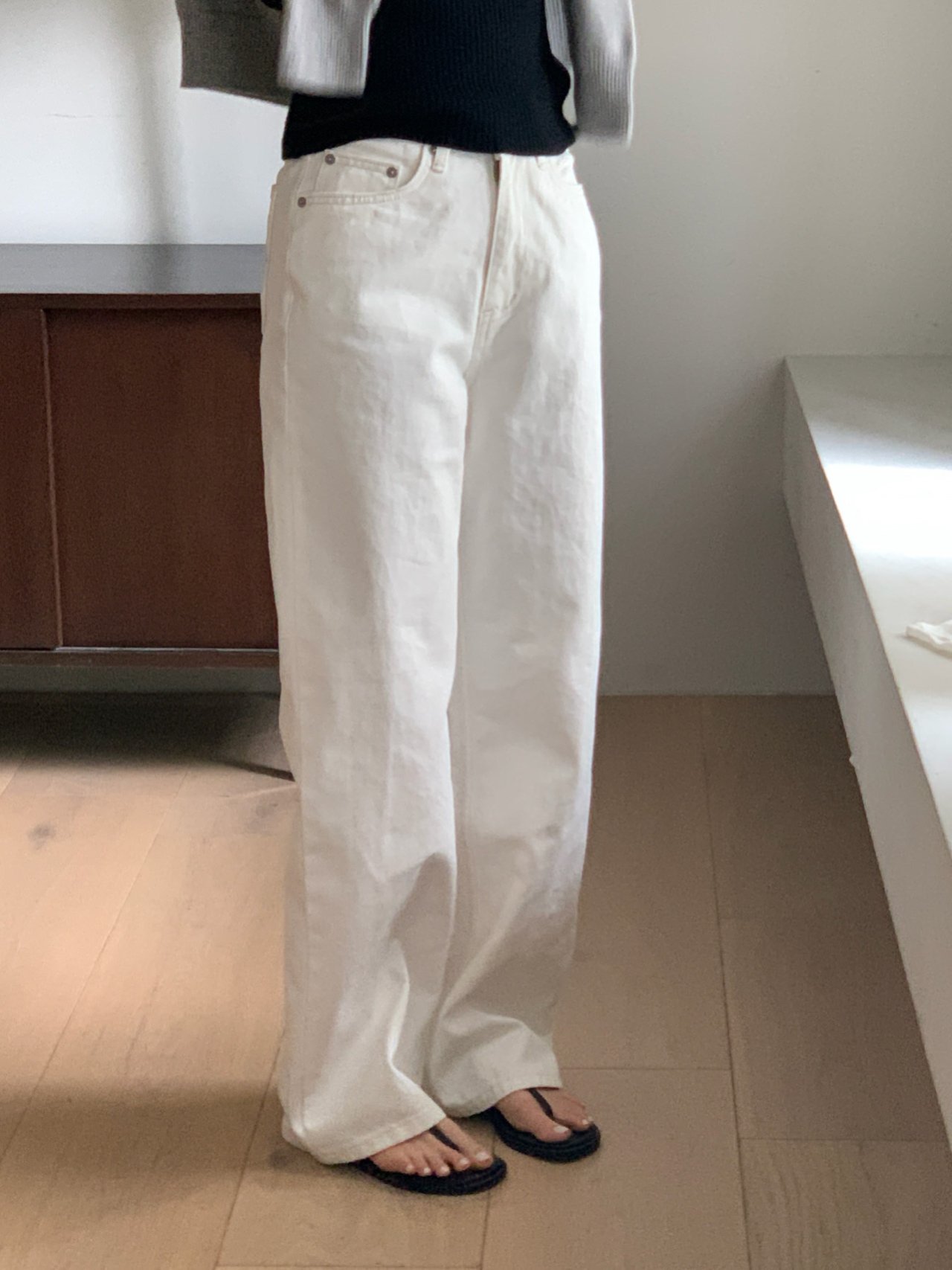 에덴 가이하라 와이드 컬러 데님 상세 이미지 3