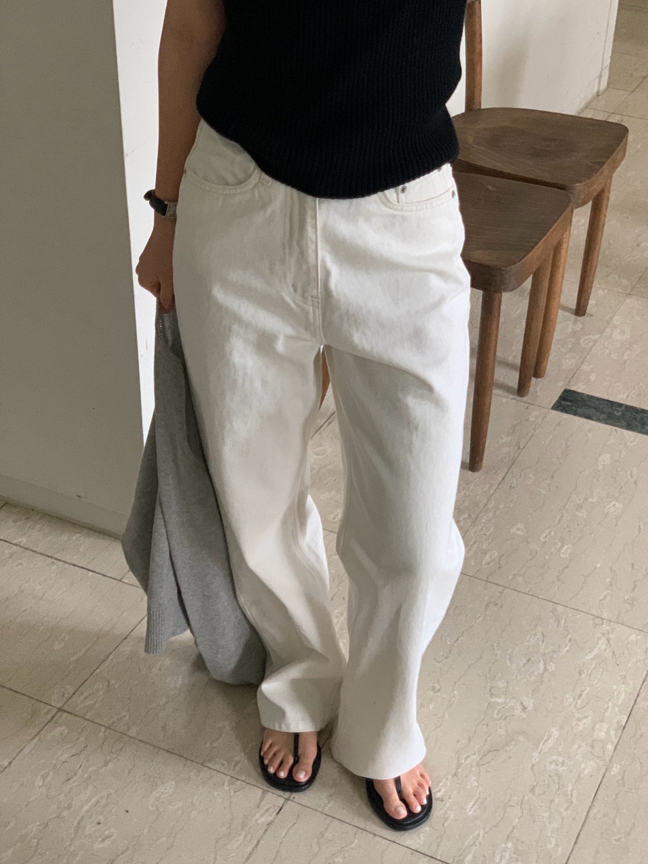 에덴 가이하라 와이드 컬러 데님 상세 이미지 4