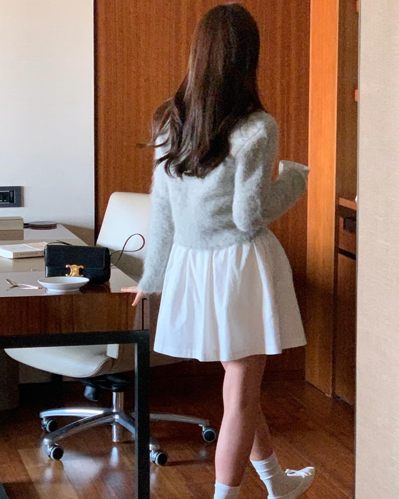 에밀리 코튼 플레어 숏 스커트 상세 이미지 2