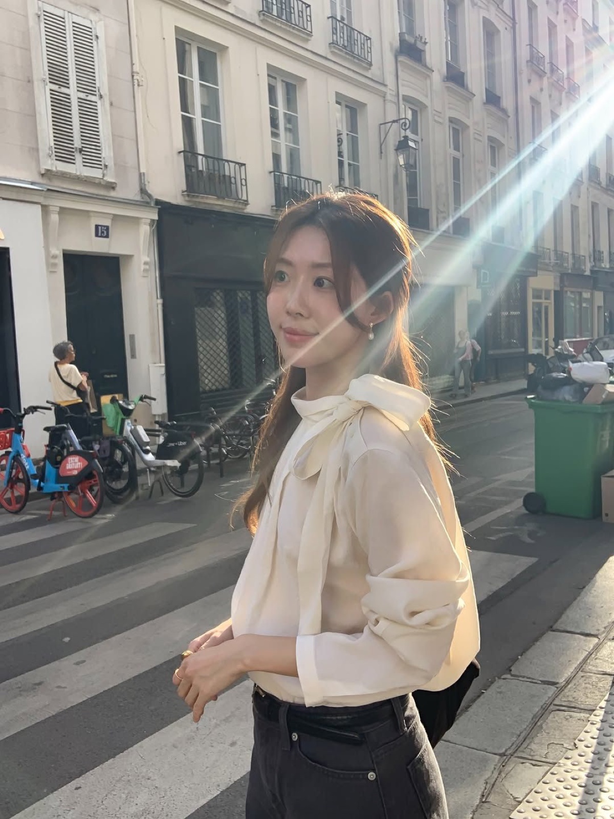 에르 스카프 블라우스 상세 이미지 2