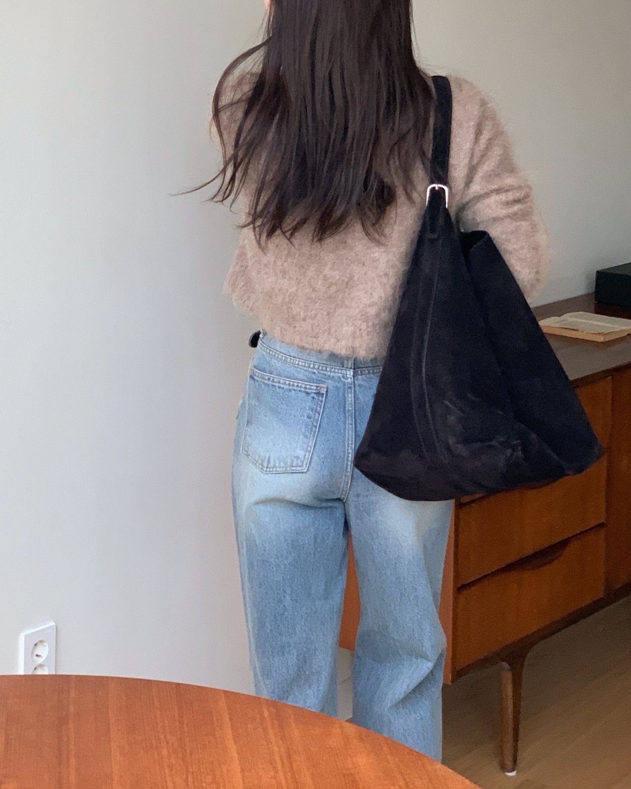 에리나 알파카 라운드 가디건 상세 이미지 6