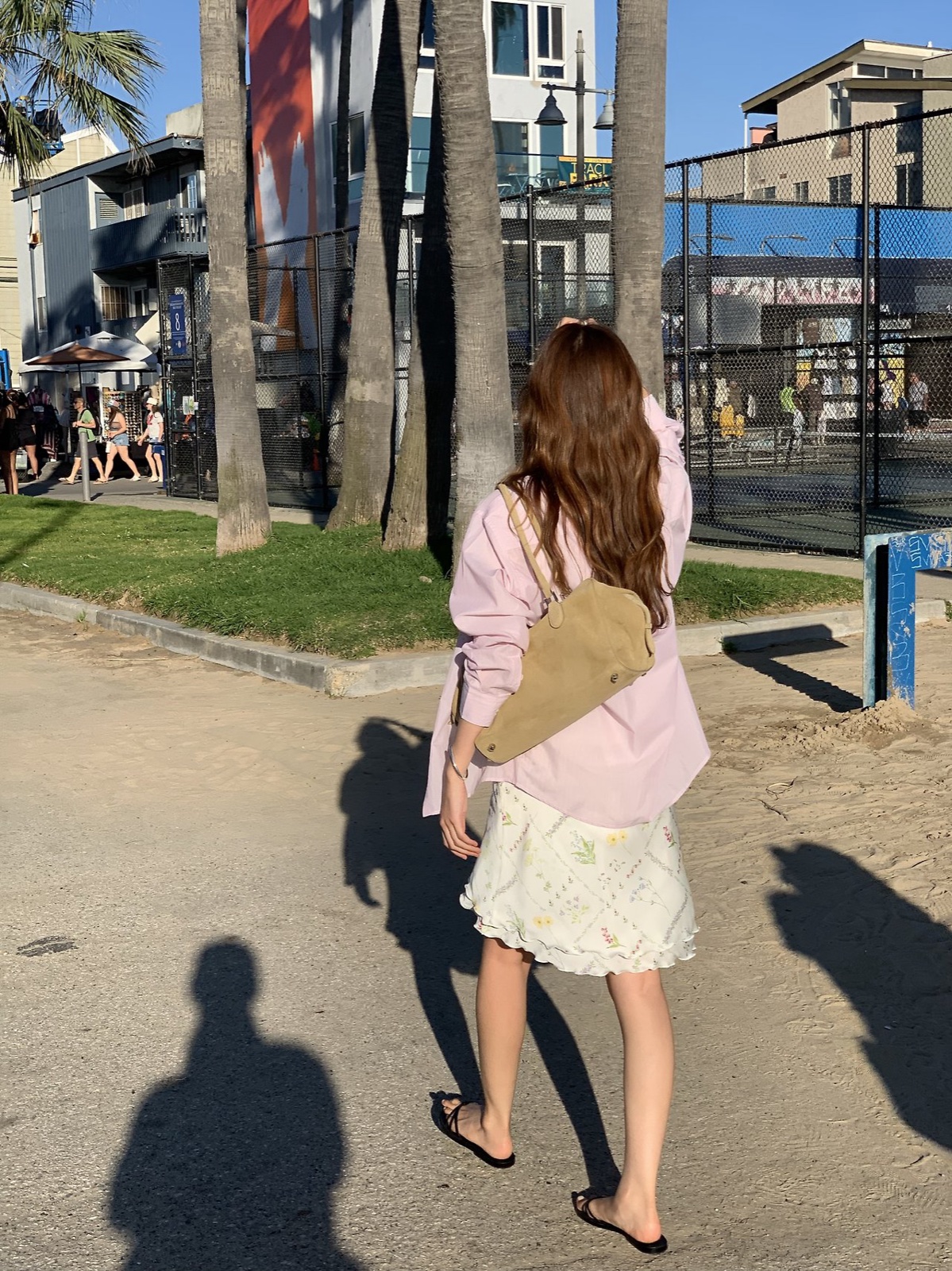 에르 플로럴 프릴 미디 스커트 상세 이미지 2