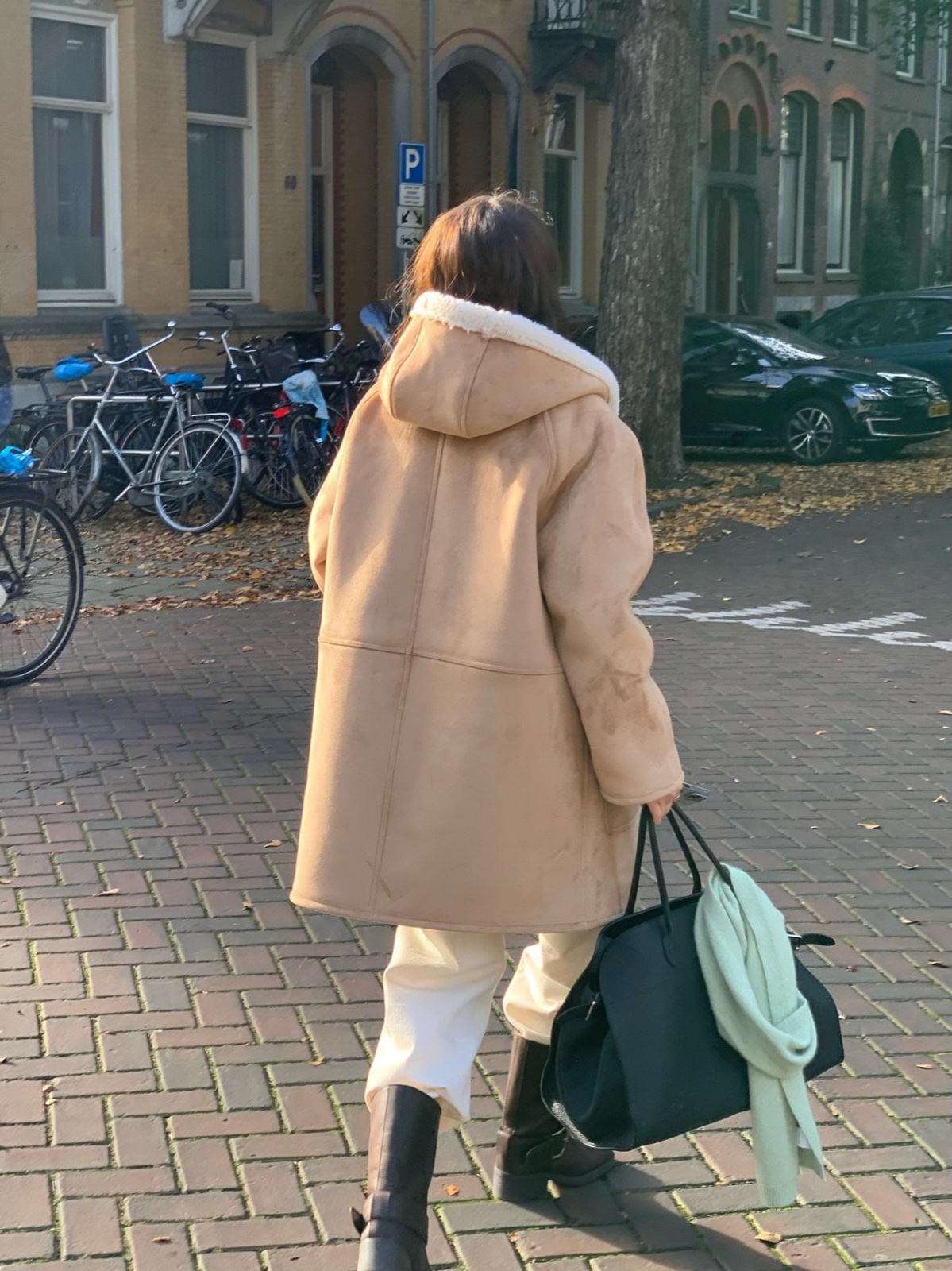핏츠 후디 시어링 하프 무스탕 상세 이미지 1