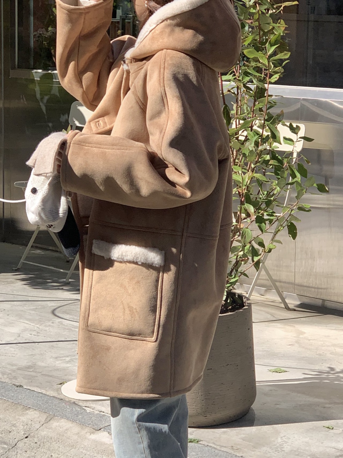 핏츠 후디 시어링 하프 무스탕 상세 이미지 9