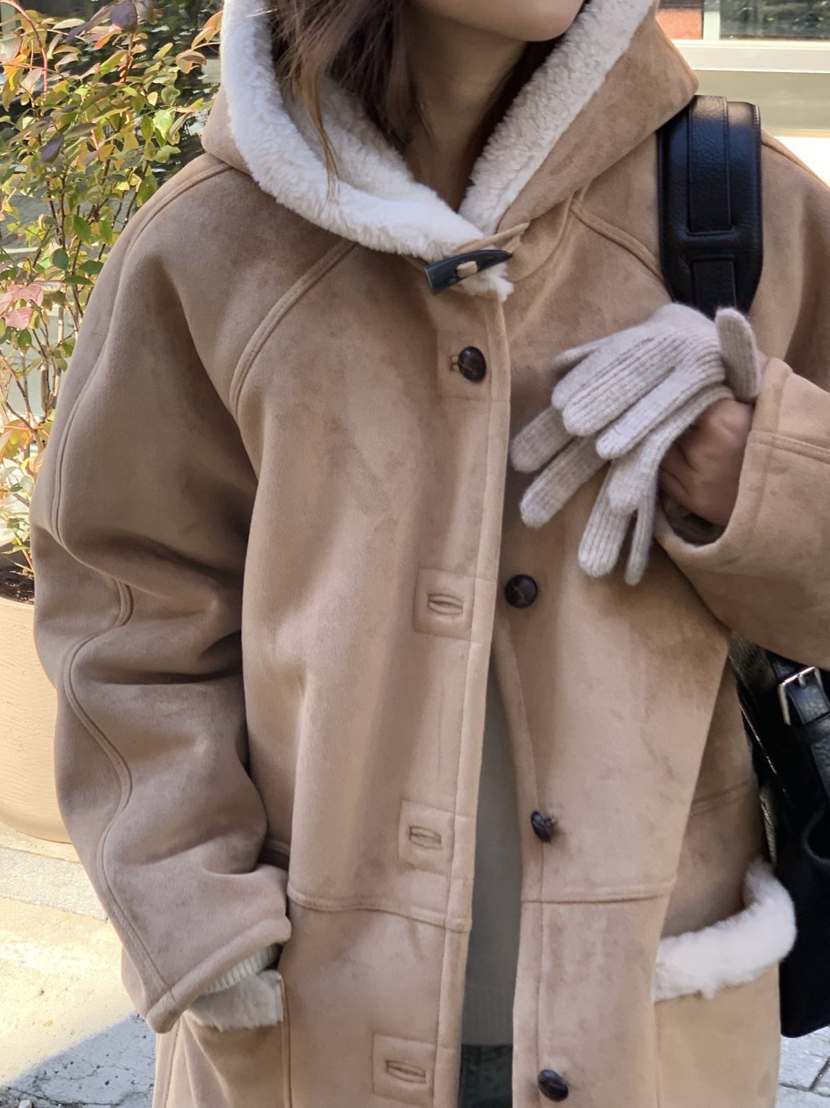 핏츠 후디 시어링 하프 무스탕 상세 이미지 10