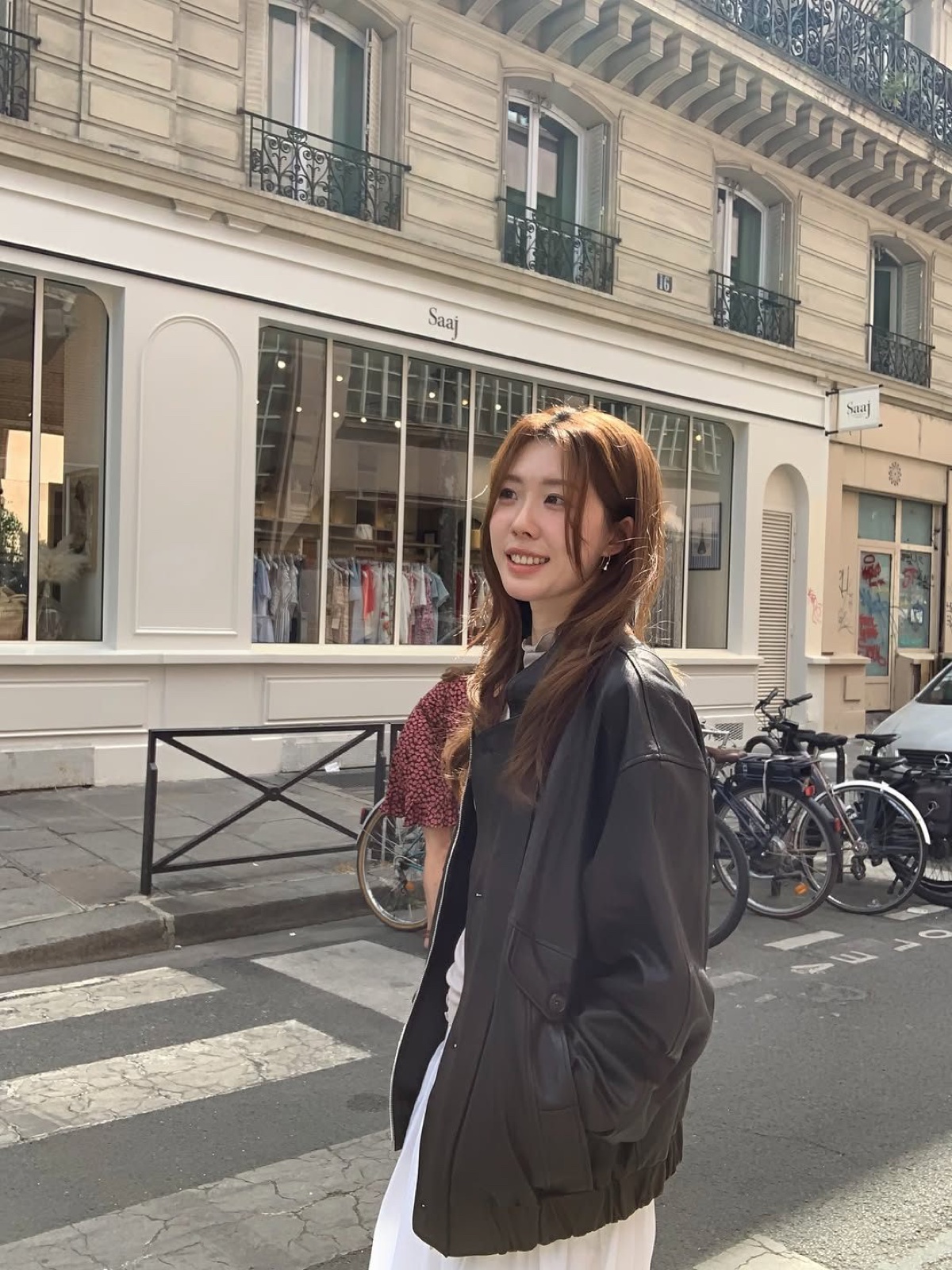 헤일 램스킨 레더 블루종 상세 이미지 6