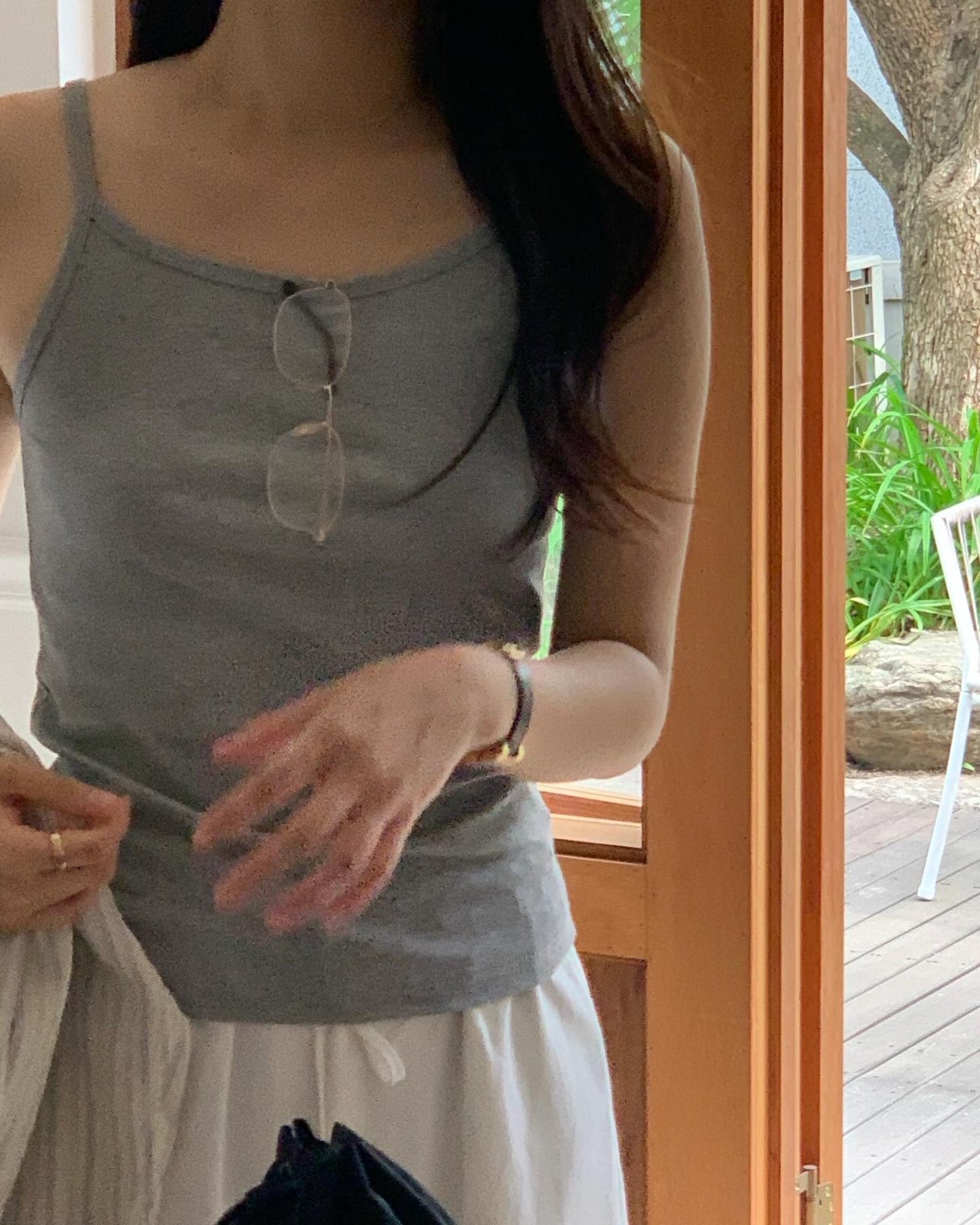 무지 홀터넥 나시 상세 이미지 7