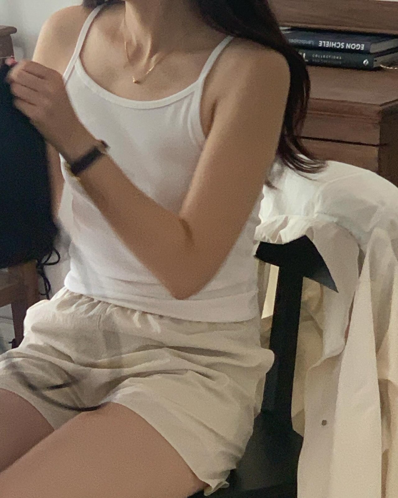 무지 홀터넥 나시 상세 이미지 10