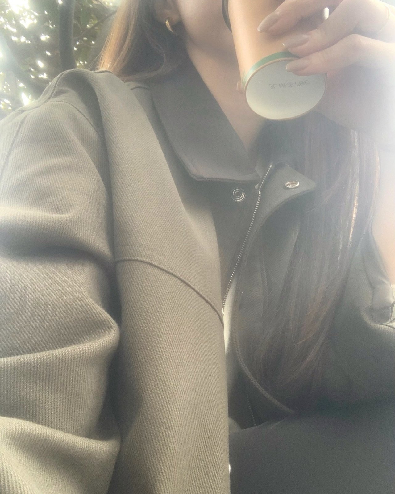 하버 배색 코튼 야상 상세 이미지 2