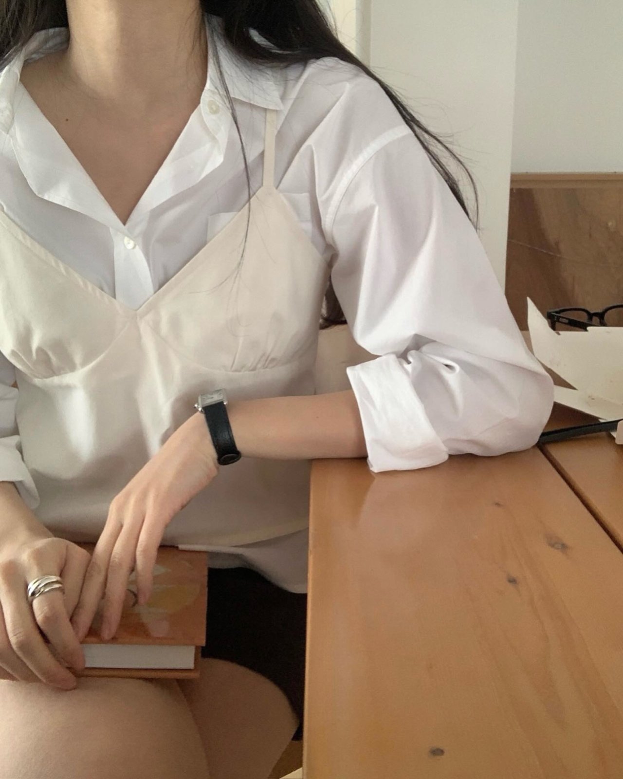 켈리 리본 뷔스티에 착용 컷