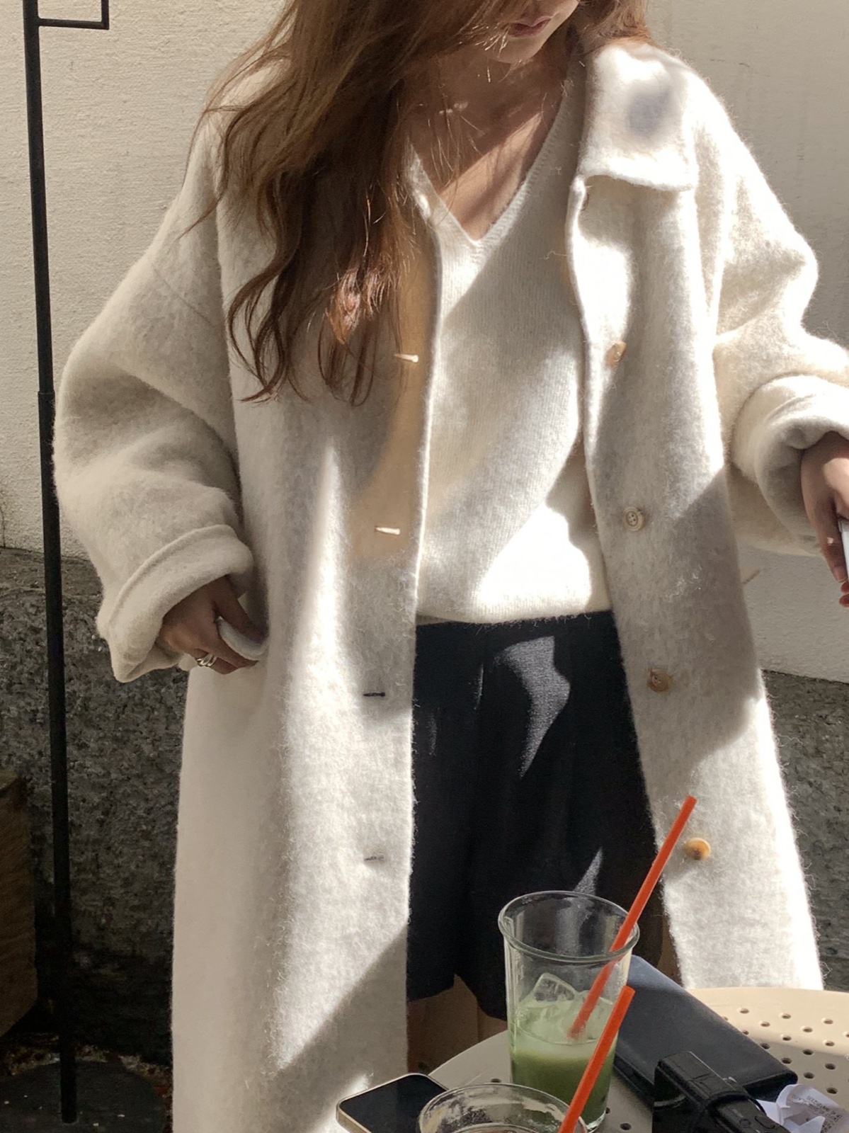 레아 알파카 핸드메이드 코트 상세 이미지 5
