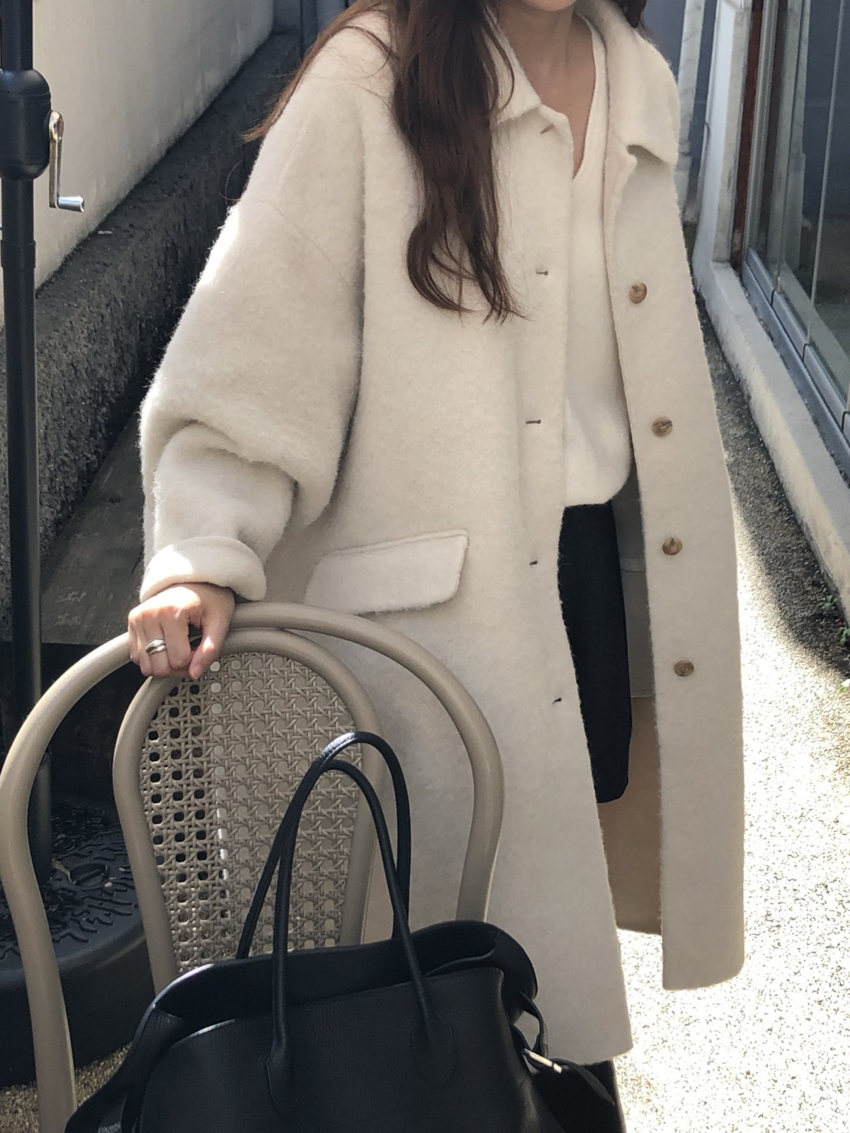 레아 알파카 핸드메이드 코트 상세 이미지 6