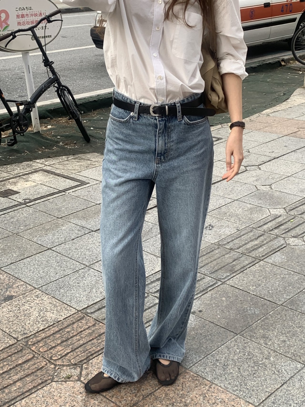 로라 스트레이트핏 데님 팬츠 상세 이미지 6