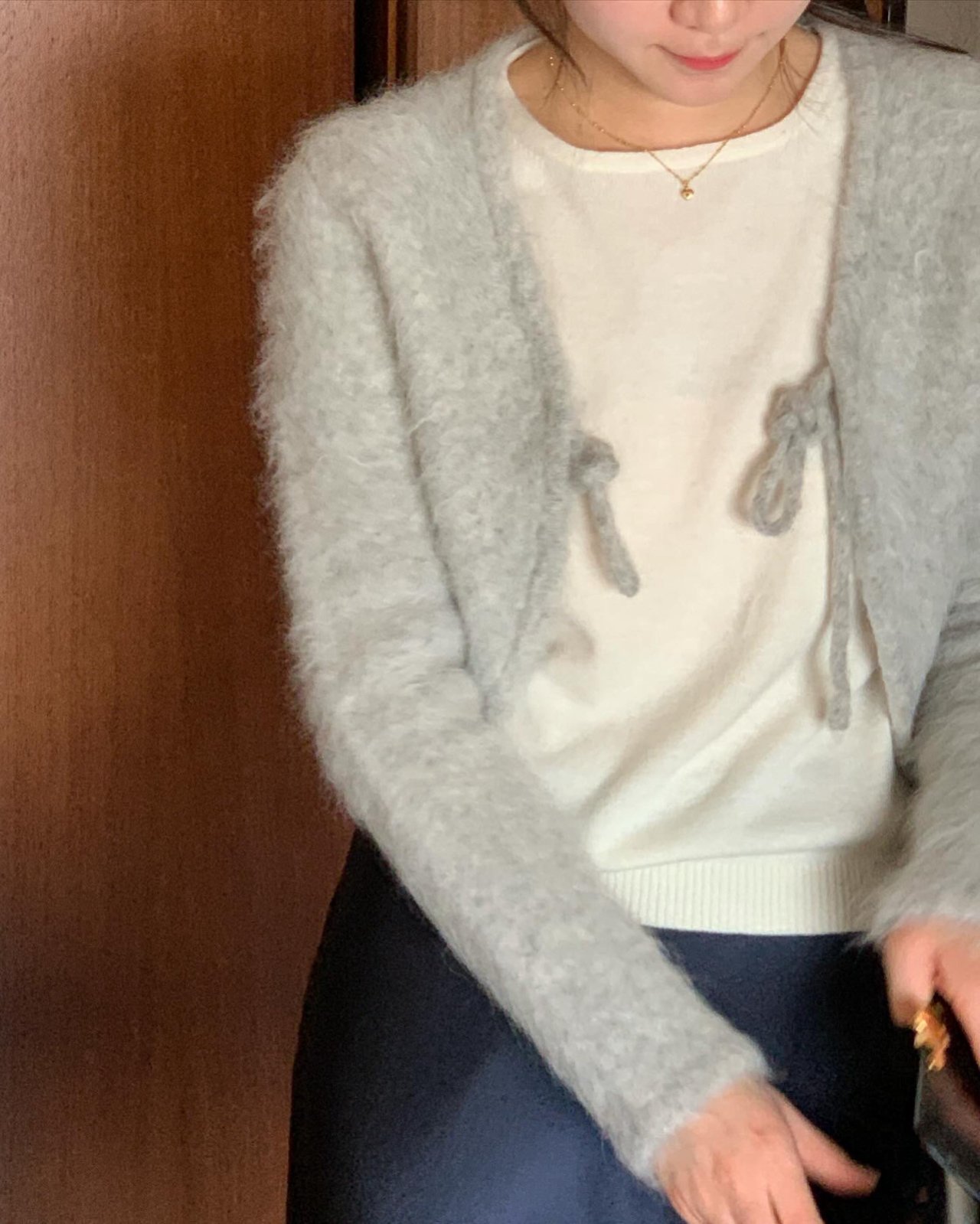레이지 알파카 볼레로 가디건 상세 이미지 9