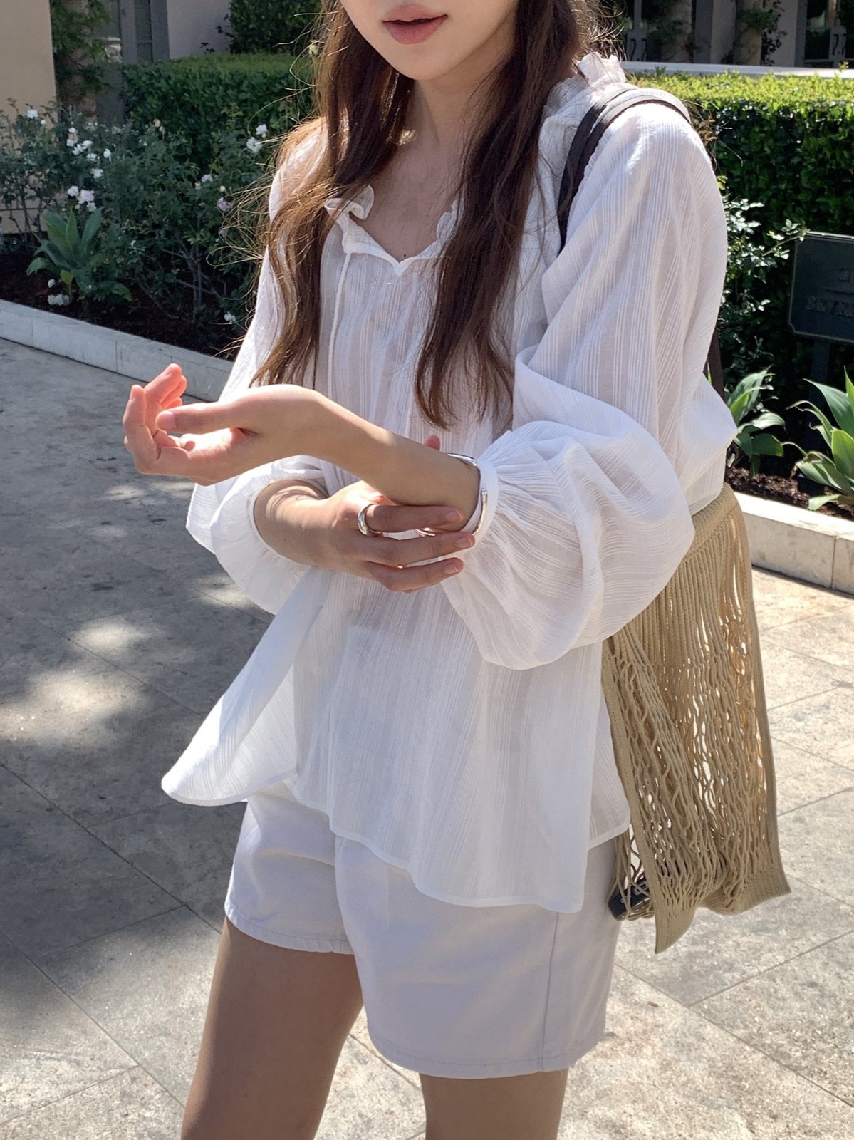 레아 테슬 프릴 블라우스 상세 이미지 9