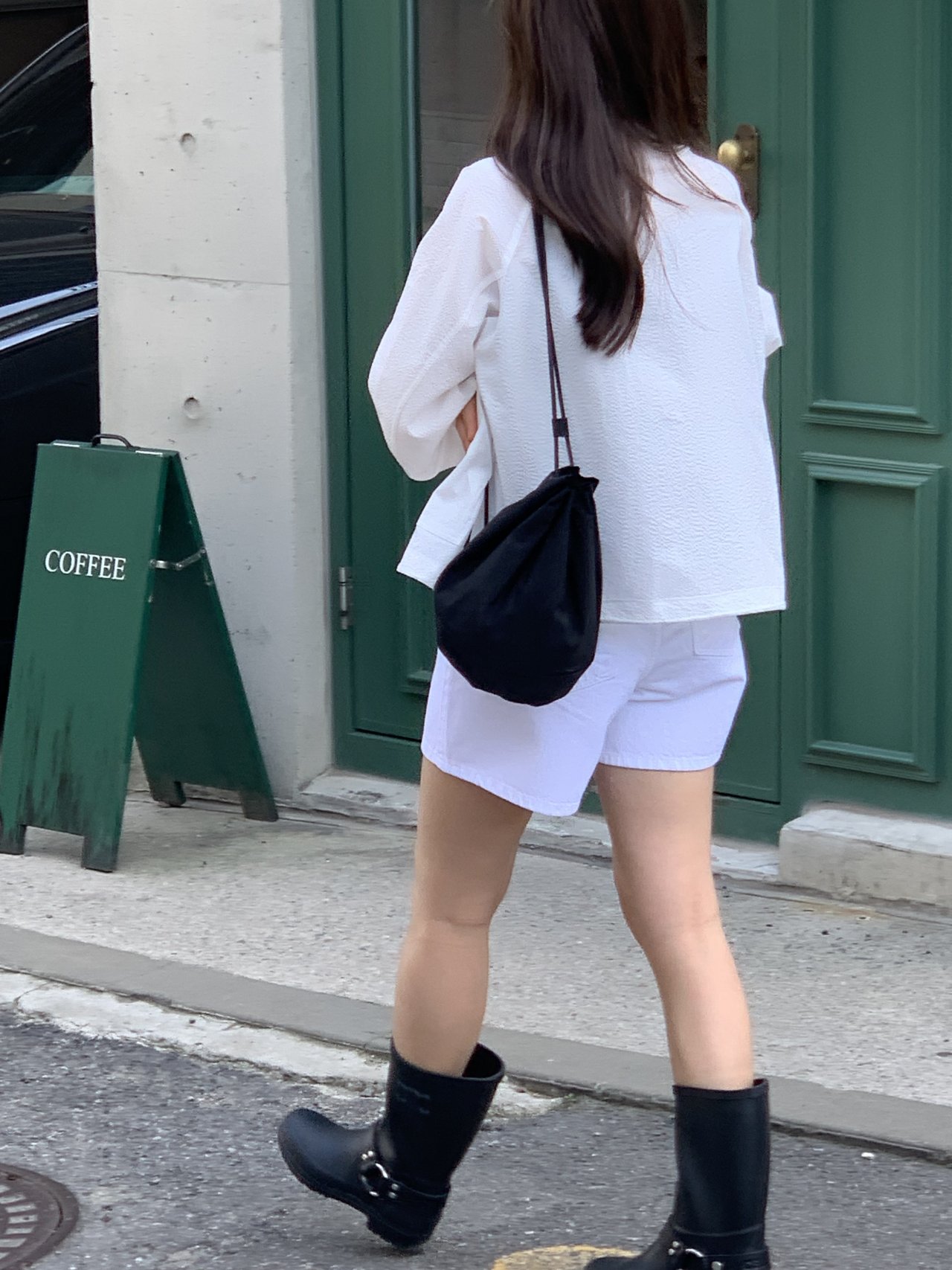 르네 시어서커 하이넥 블루종 상세 이미지 6