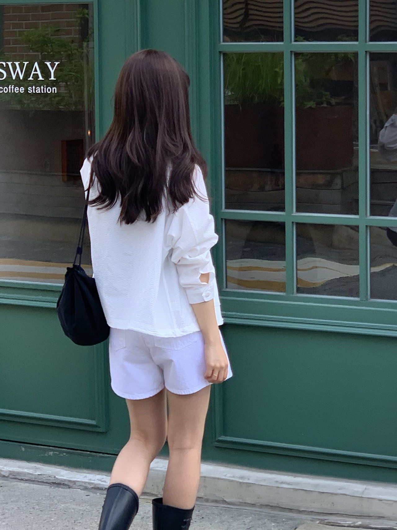 르네 시어서커 하이넥 블루종 상세 이미지 7