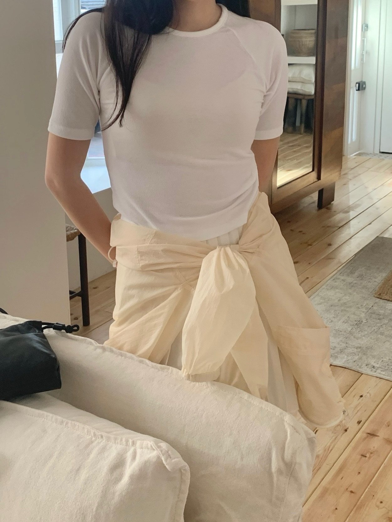 레터 나그랑 반팔 티셔츠
