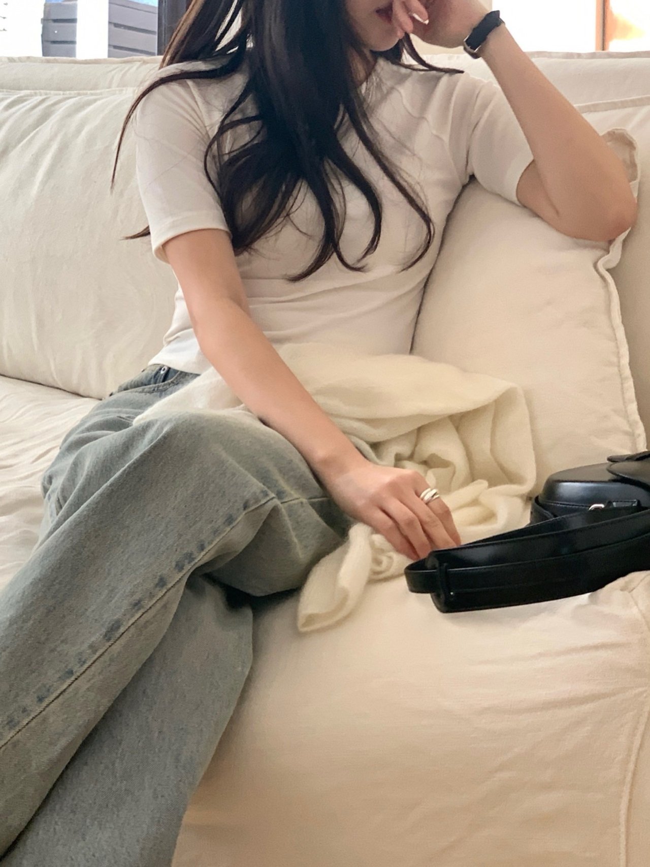 레터 나그랑 반팔 티셔츠 상세 이미지 5