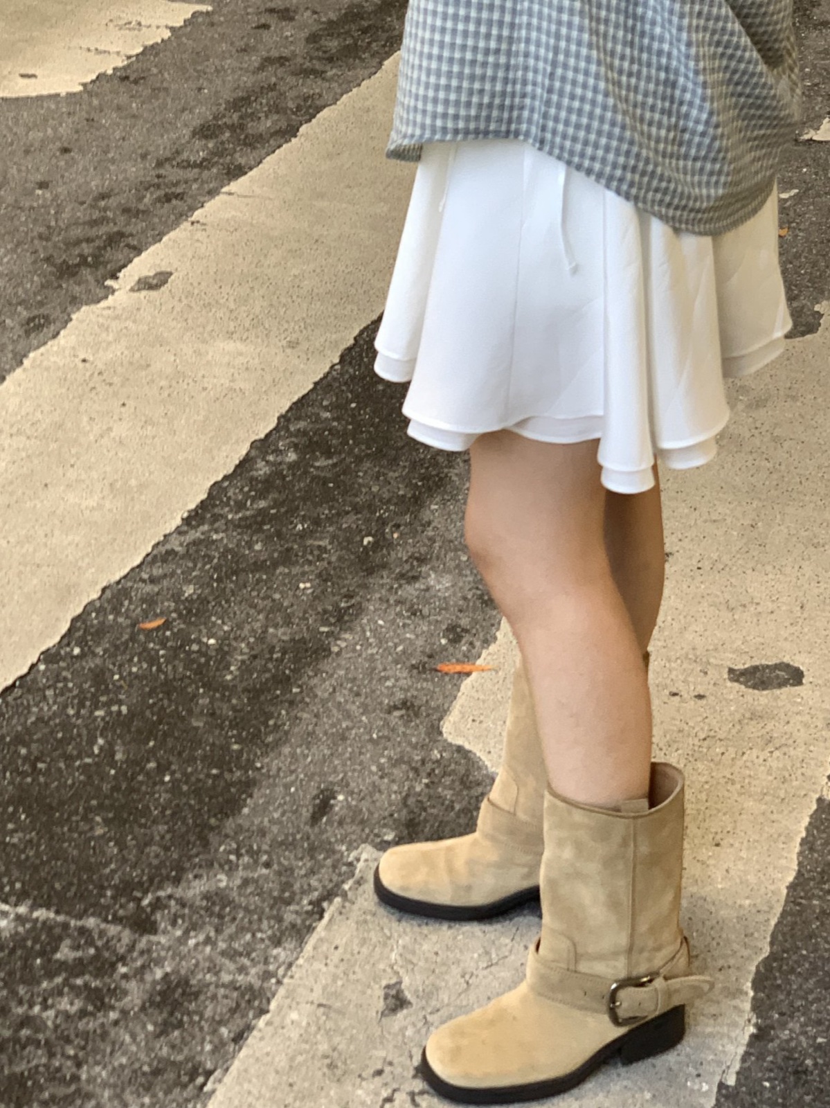릴리 플레어 밴딩 숏 스커트 상세 이미지 2