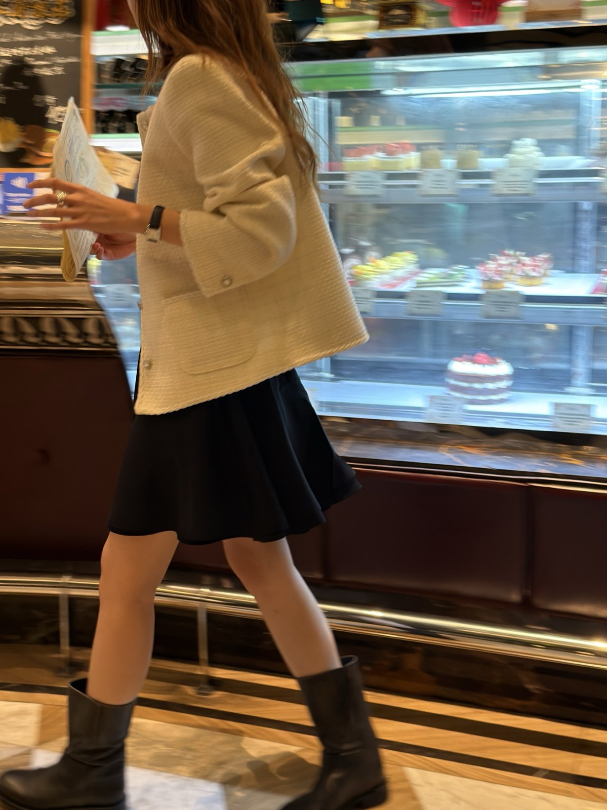 릴리 플레어 밴딩 숏 스커트 상세 이미지 5