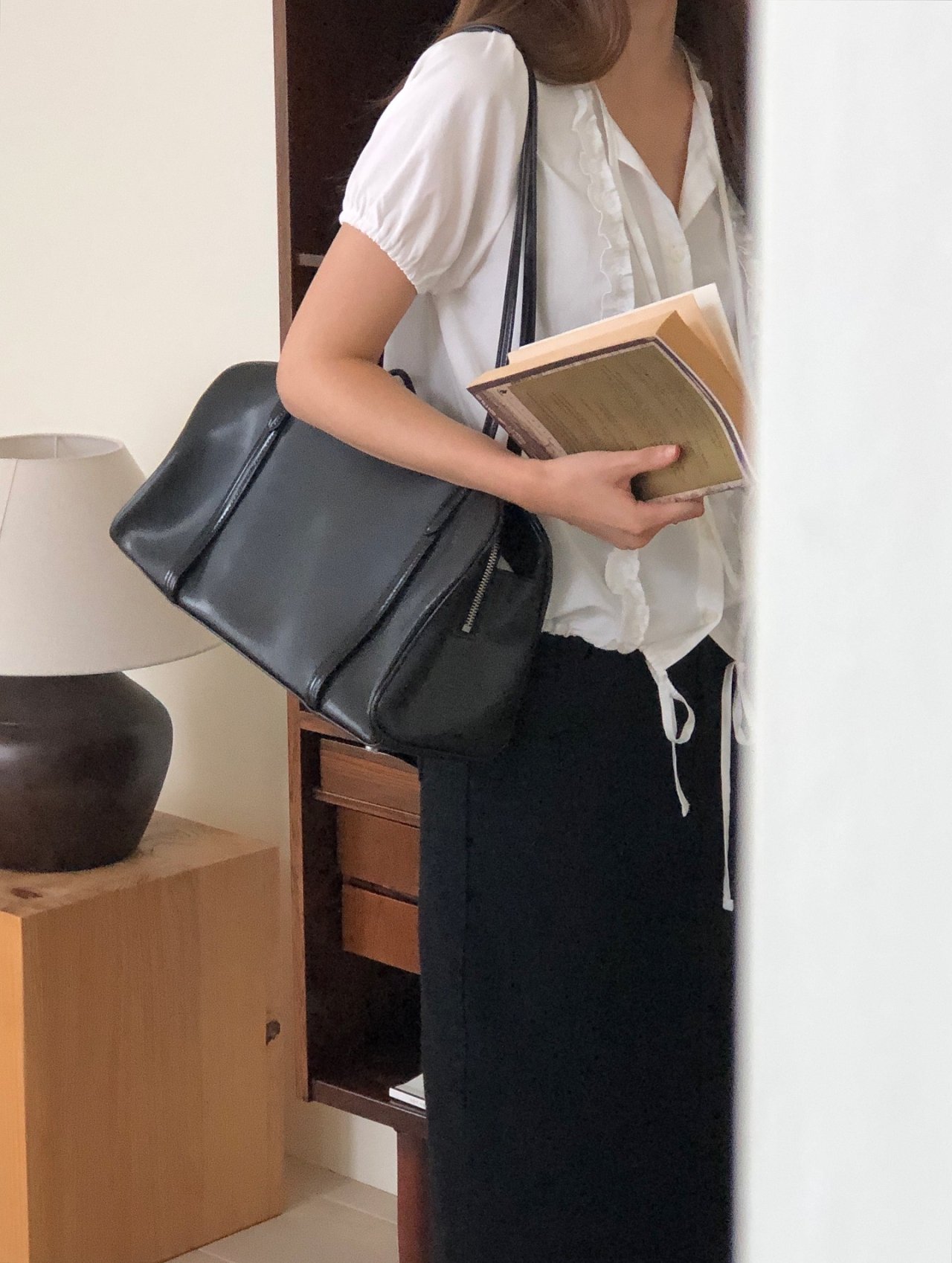 로하 레이스 반팔 블라우스 상세 이미지 5
