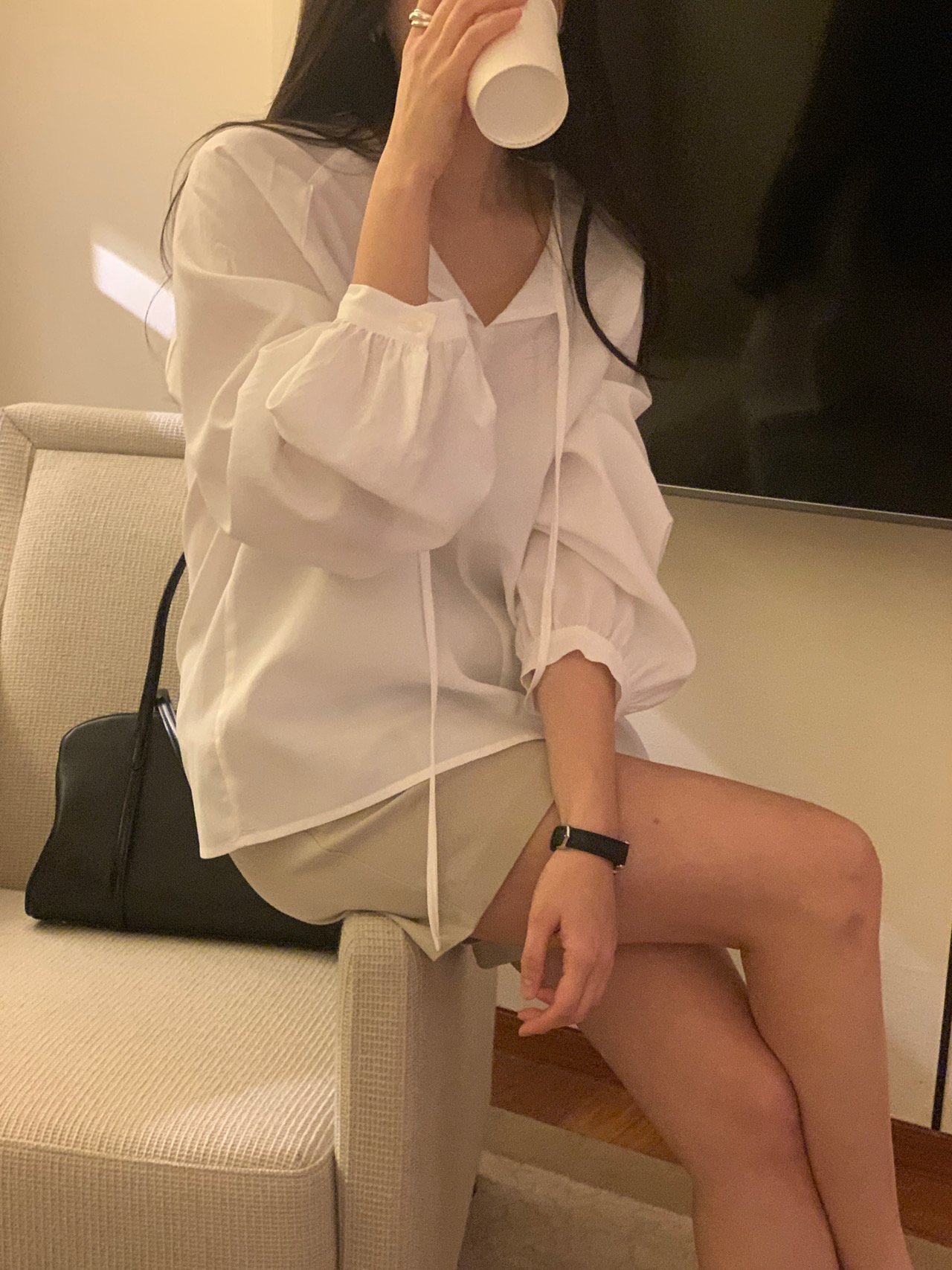 로하 리본 블라우스 상세 이미지 6