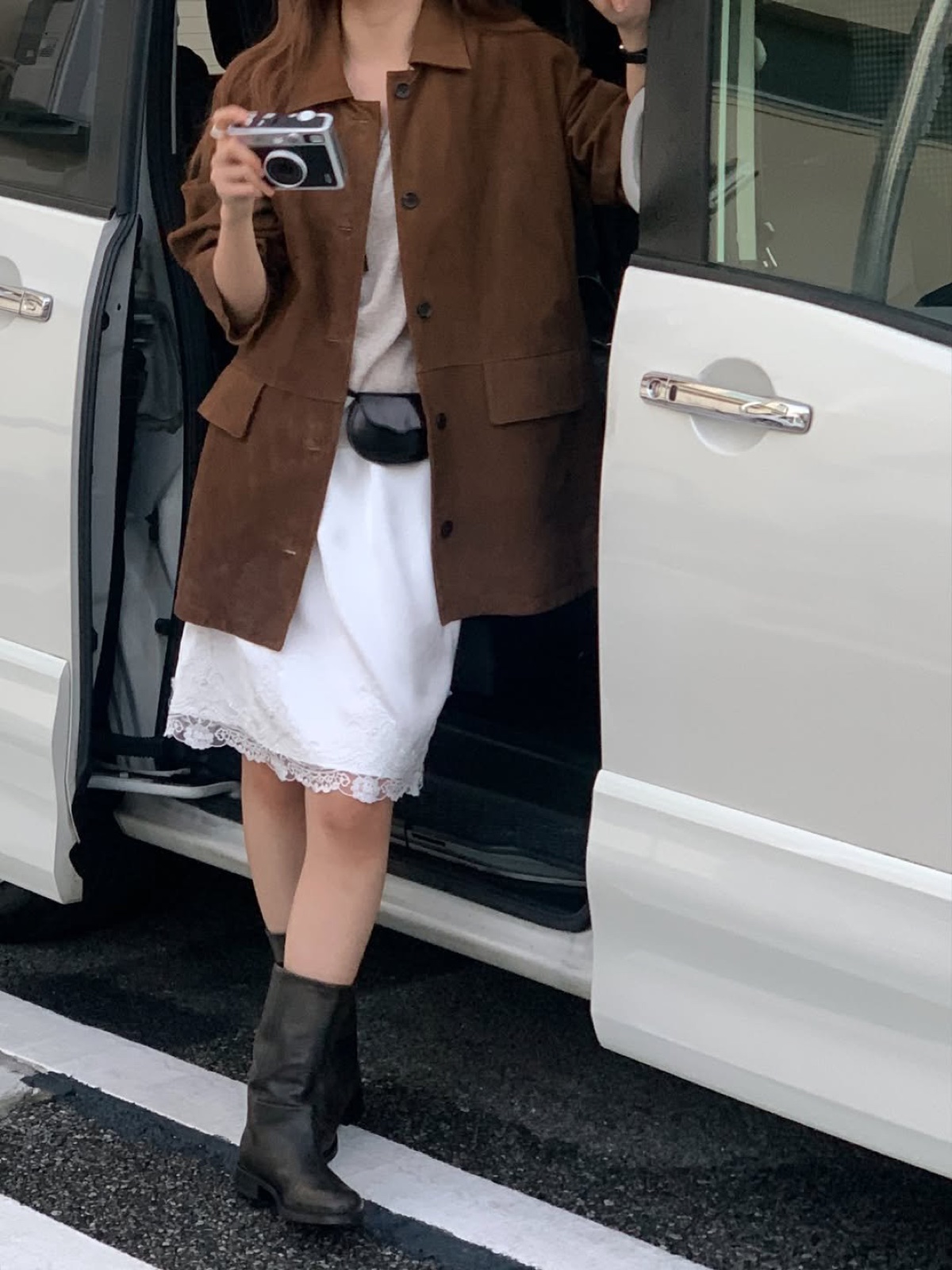 루이제 돈피 스웨이드 하프자켓 상세 이미지 1