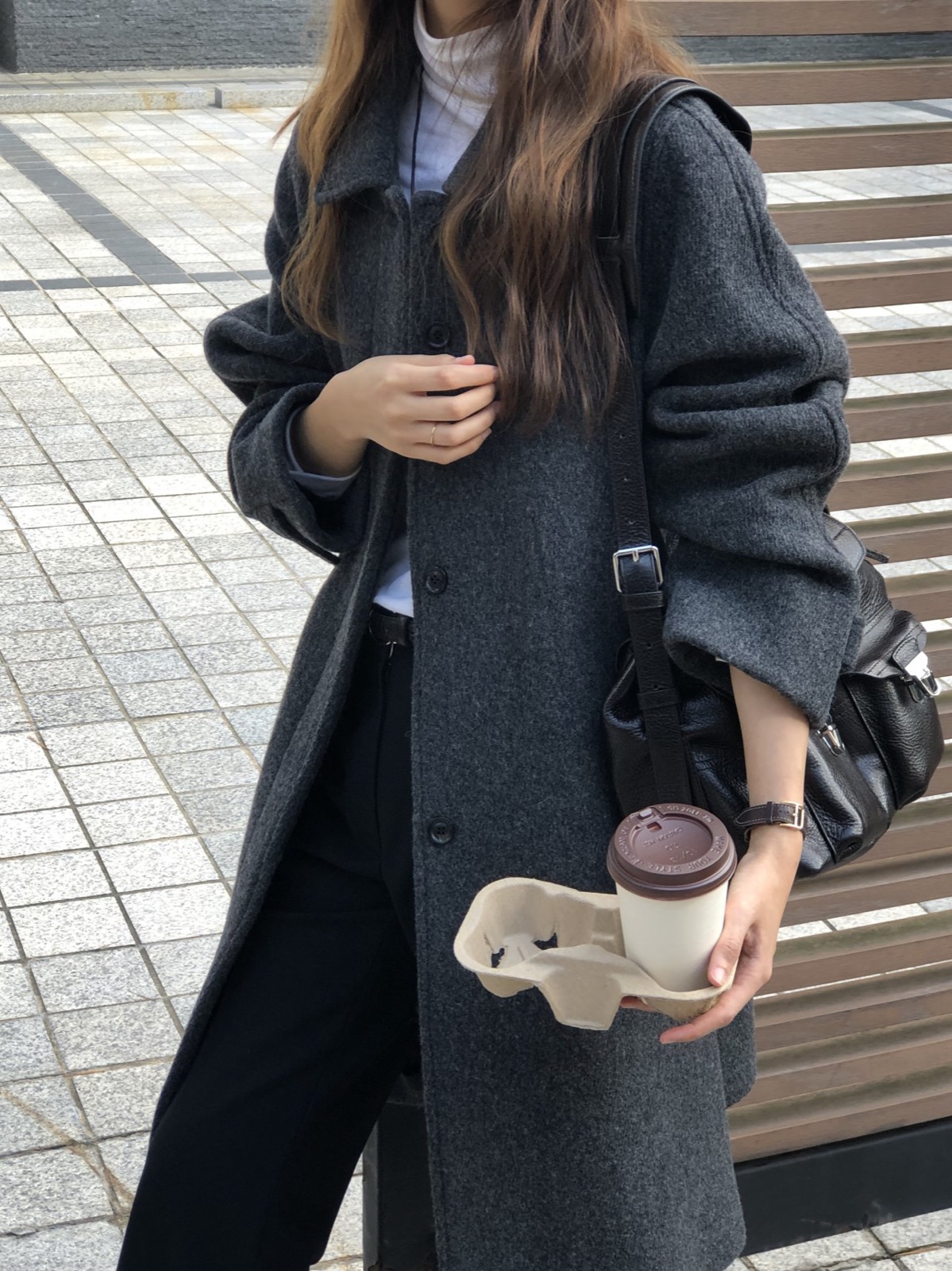 루체 울 트윌 보카시 코트 상세 이미지 6