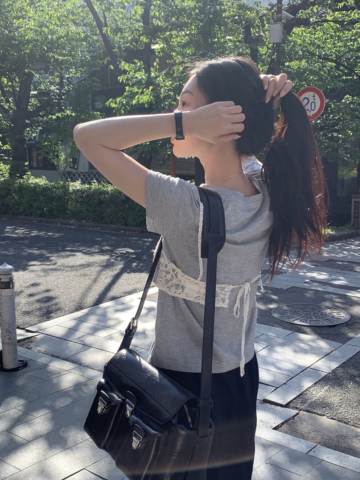 루시에 크롭 반팔 티셔츠 상세 이미지 6