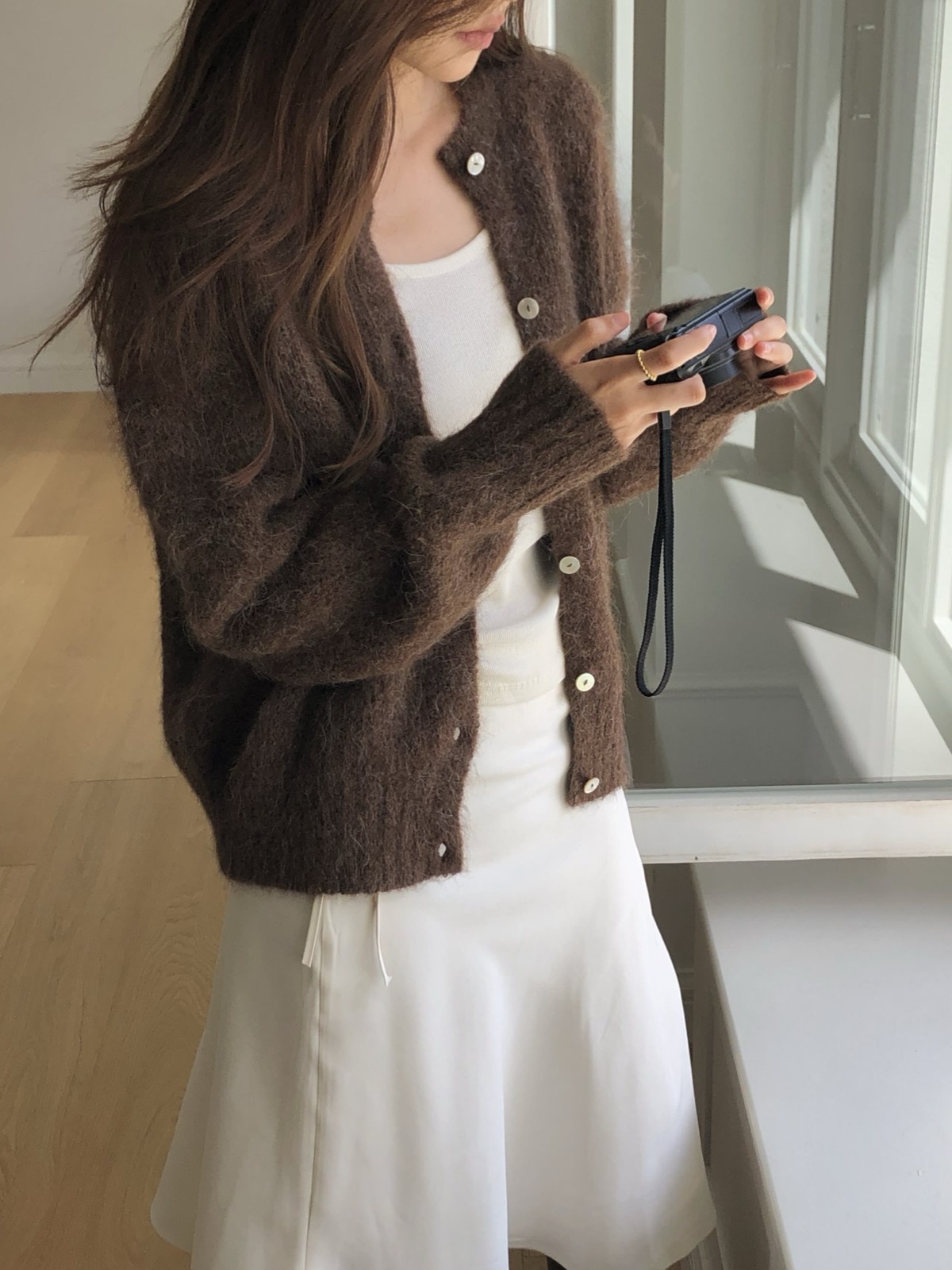 루시 알파카 홀가먼트 가디건 상세 이미지 4