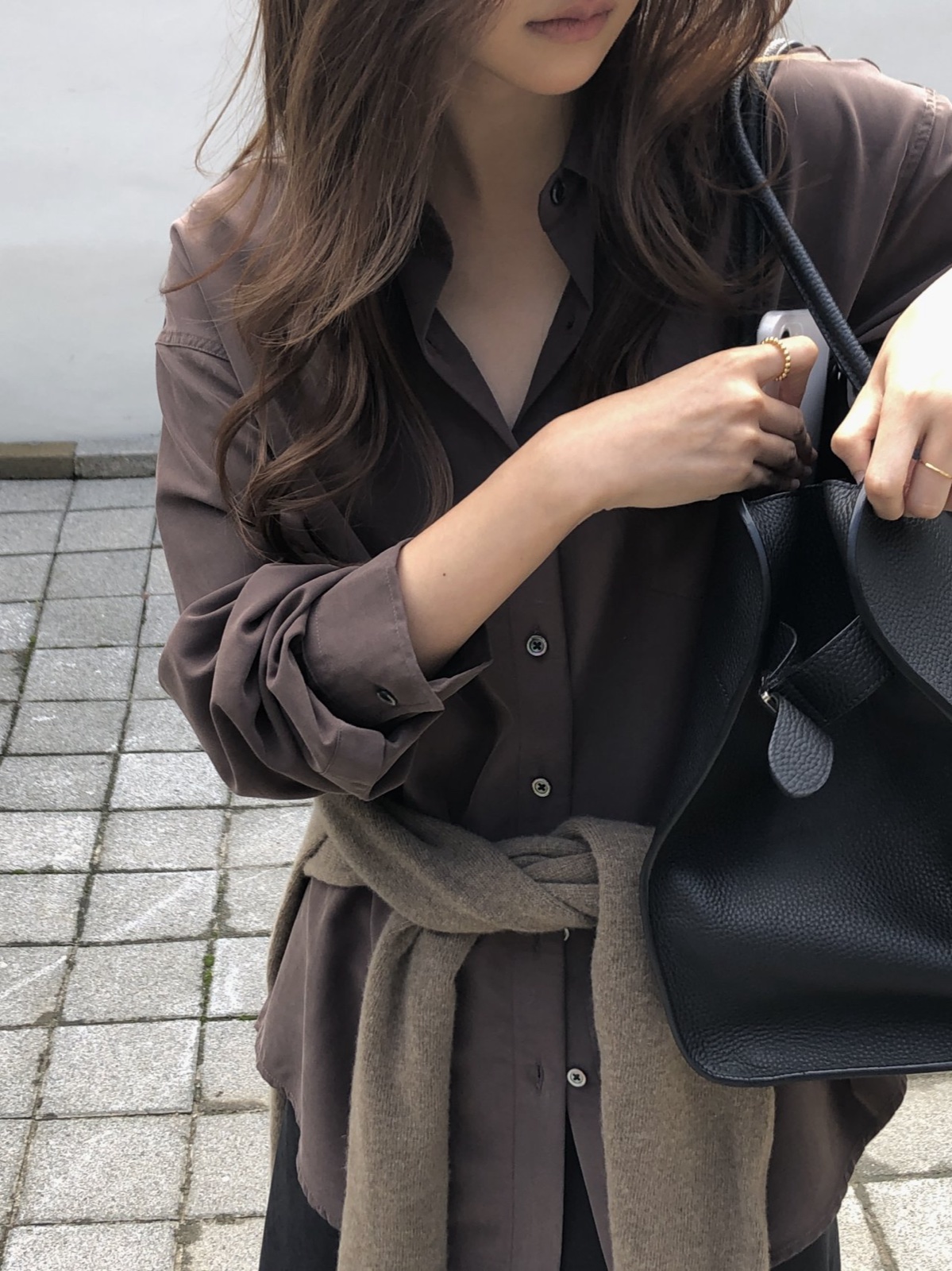 루미에 피치 텐셀 셔츠 상세 이미지 4