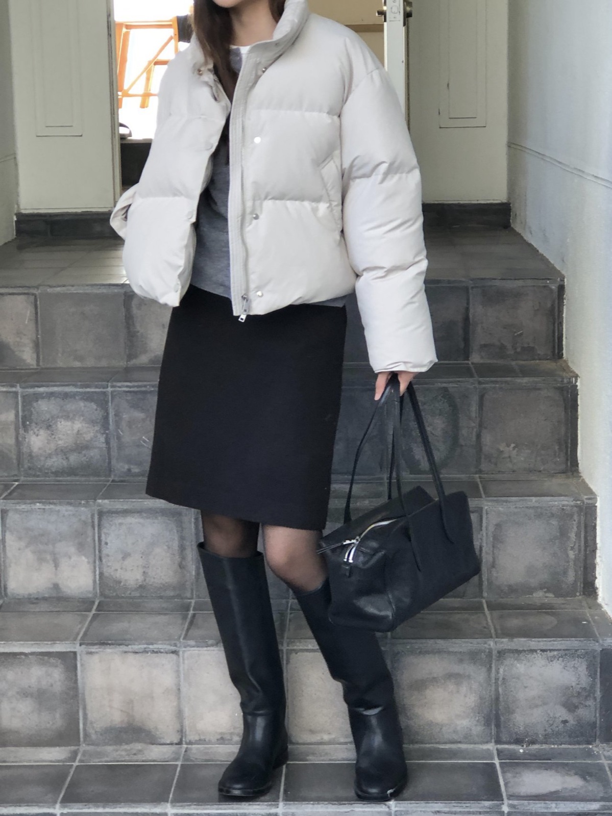 루제 울 미디 스커트 상세 이미지 8