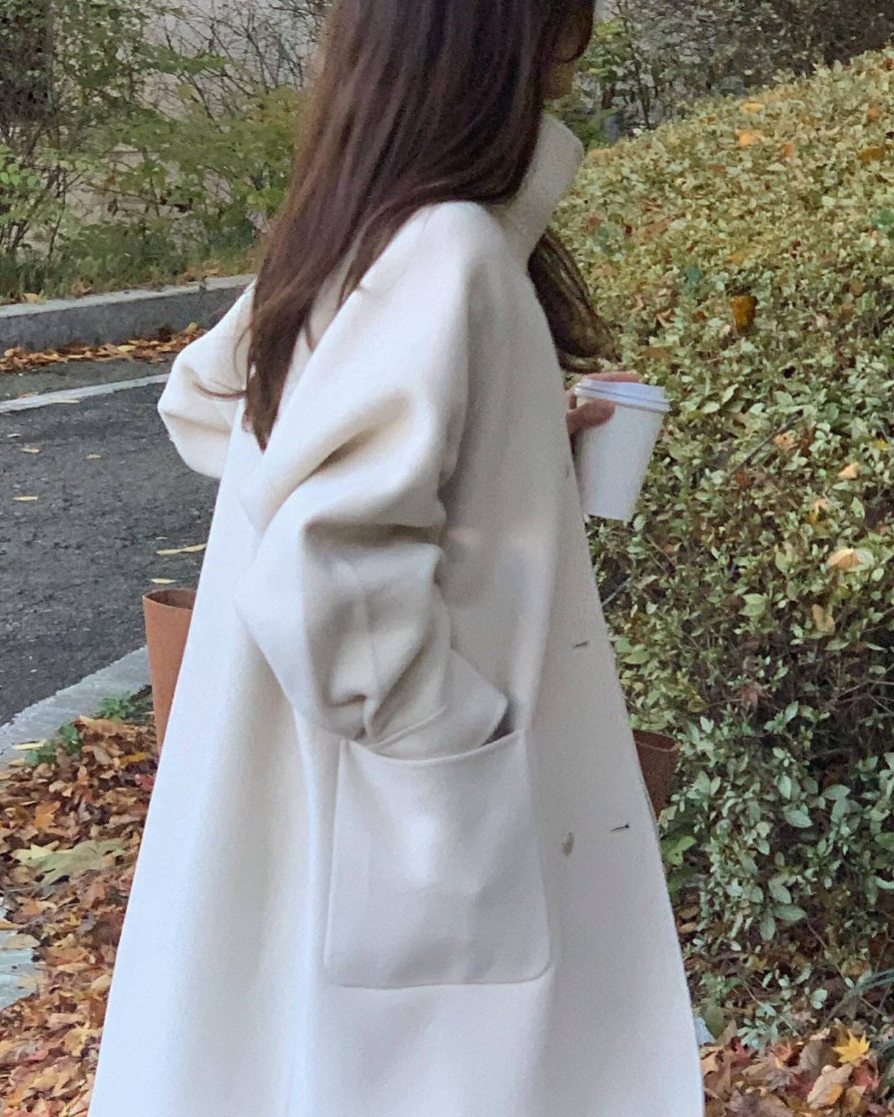 마레 하이넥 핸드메이드 코트 상세 이미지 5