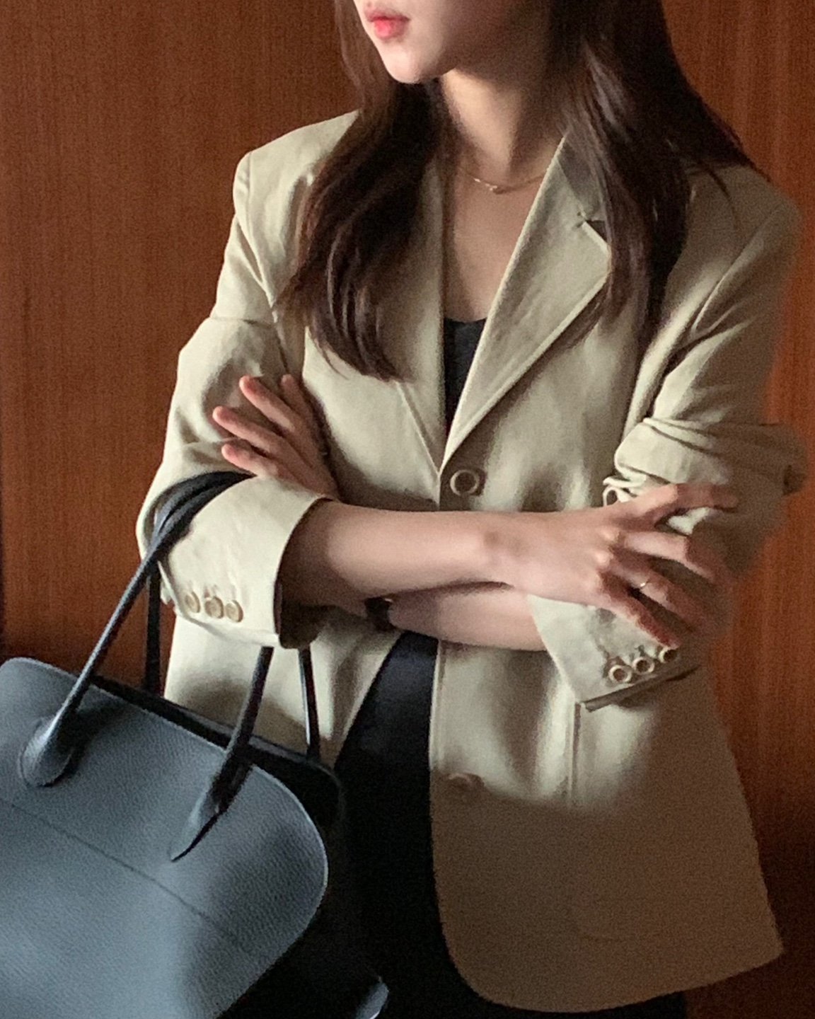 마가렛 린넨 블레이저 자켓 상세 이미지 3