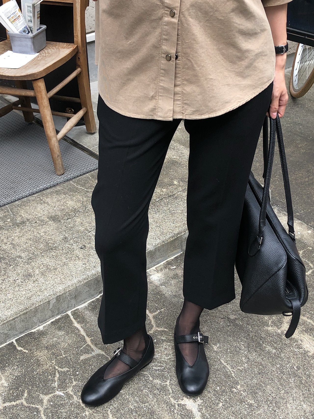 마르타 카프리 팬츠 착용 컷