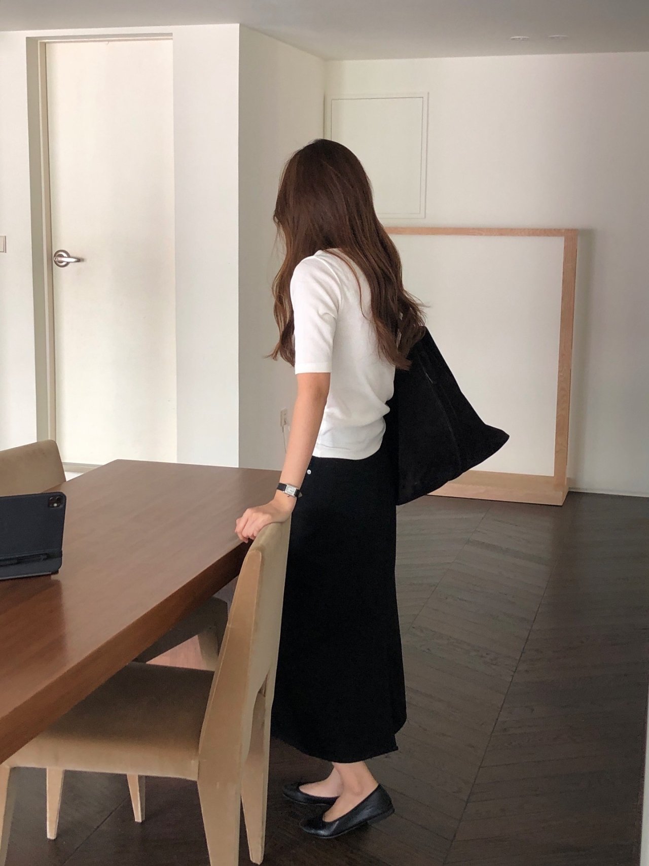메리 라운드넥 5부 티셔츠 상세 이미지 3