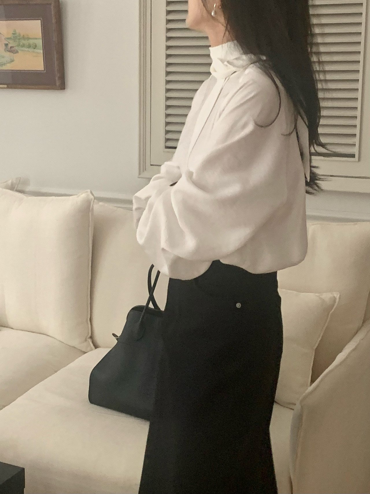 몽드 타이 블라우스 상세 이미지 4