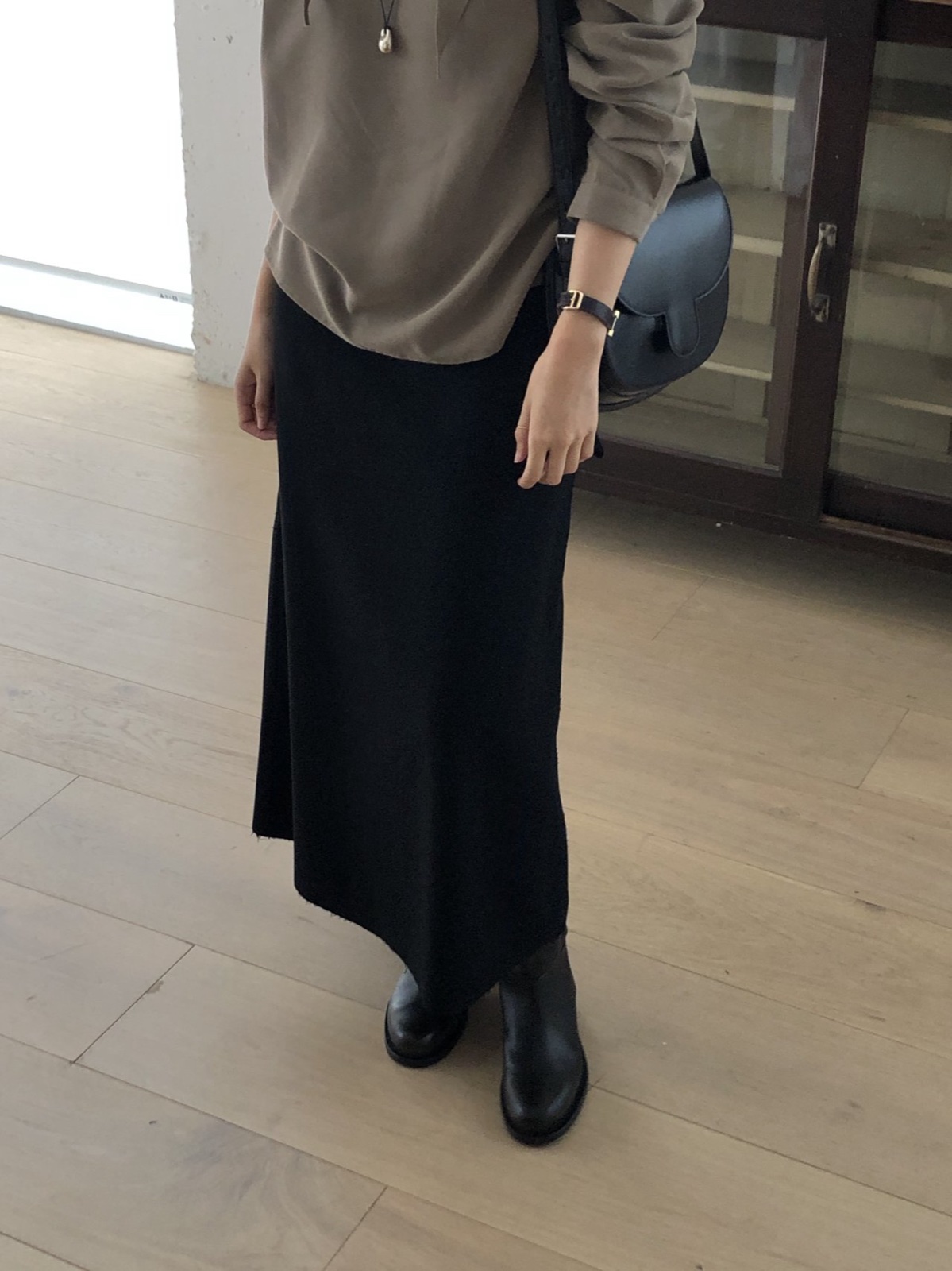 모네 울 플레어 스커트 상세 이미지 2