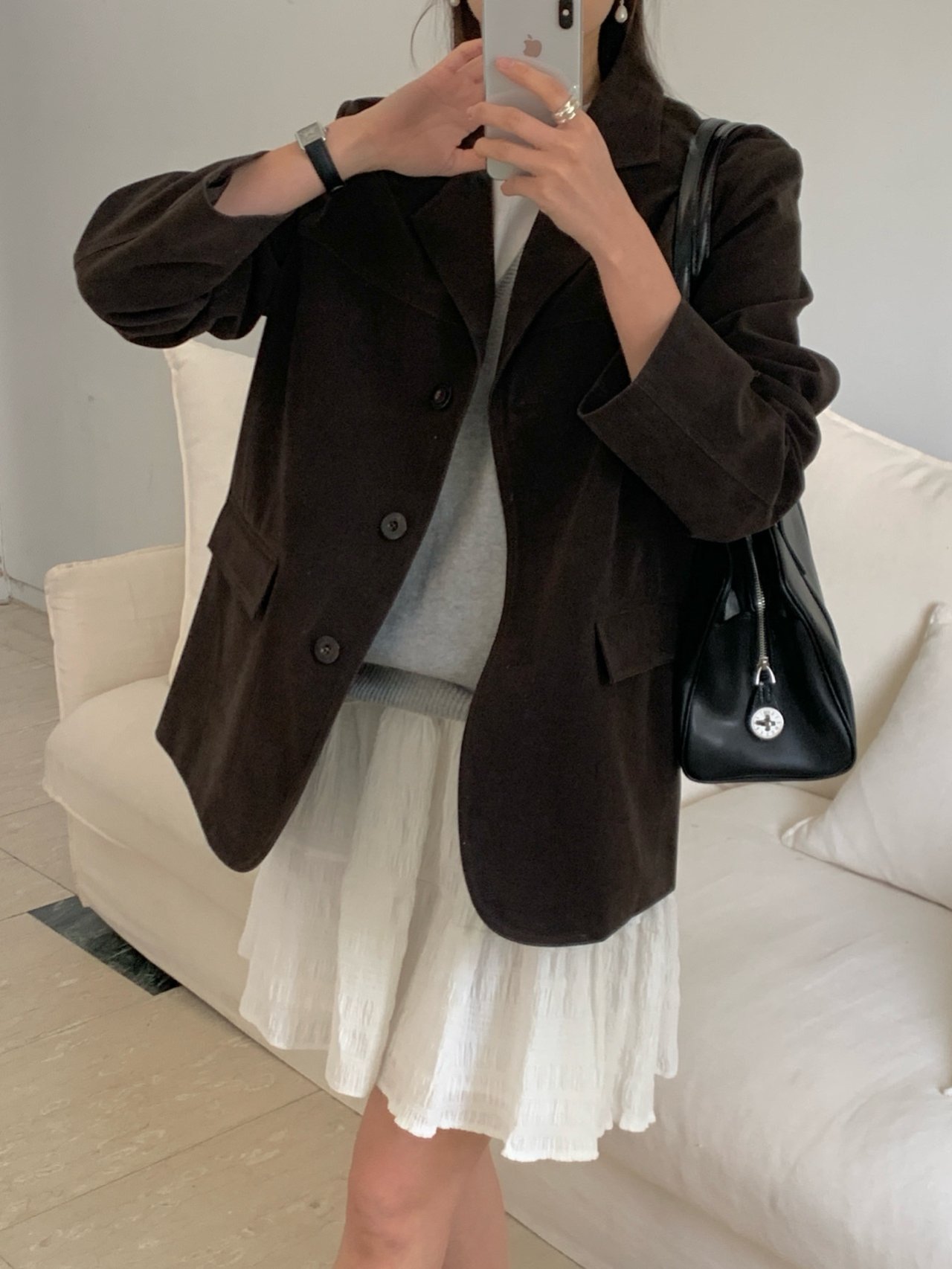 몽테뉴 스웨이드 하프자켓 상세 이미지 9
