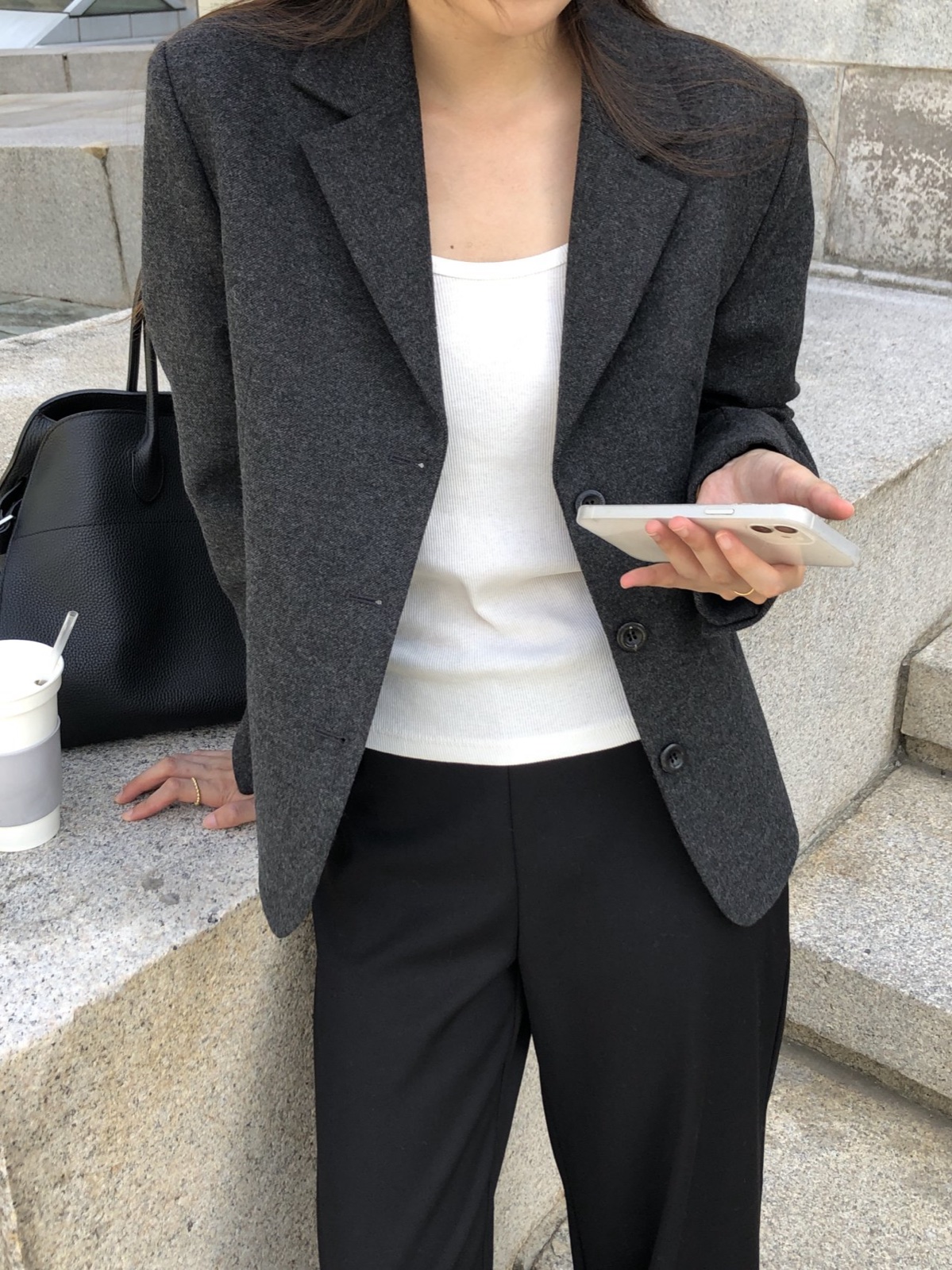 몽테뉴 울 숏 자켓 상세 이미지 1