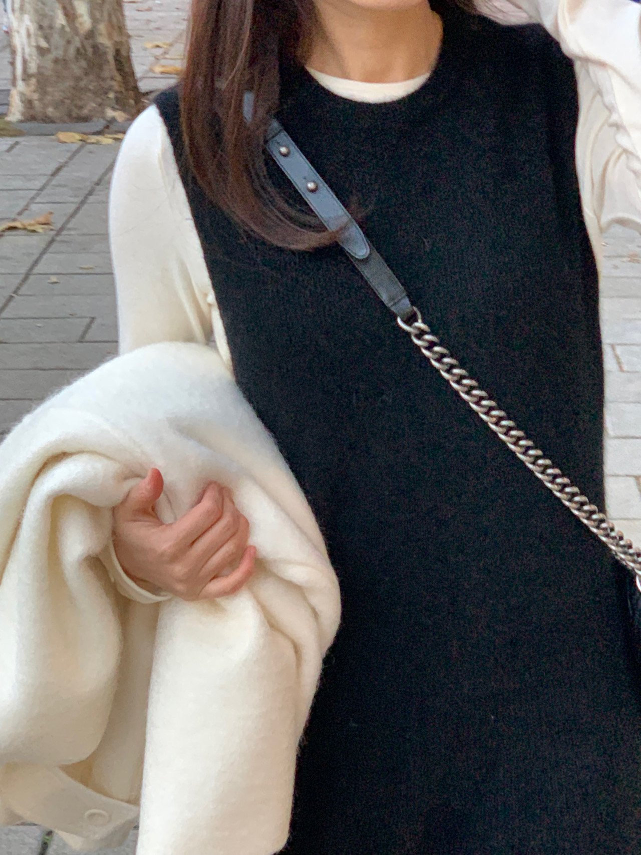 뮤지엄 폭스 니트 원피스 상세 이미지 4