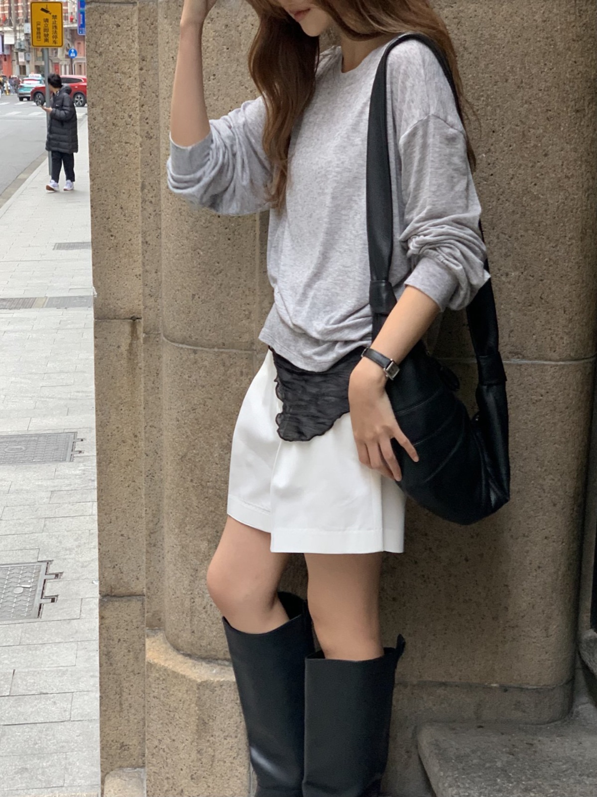 나하 플리츠 스카프 상세 이미지 9