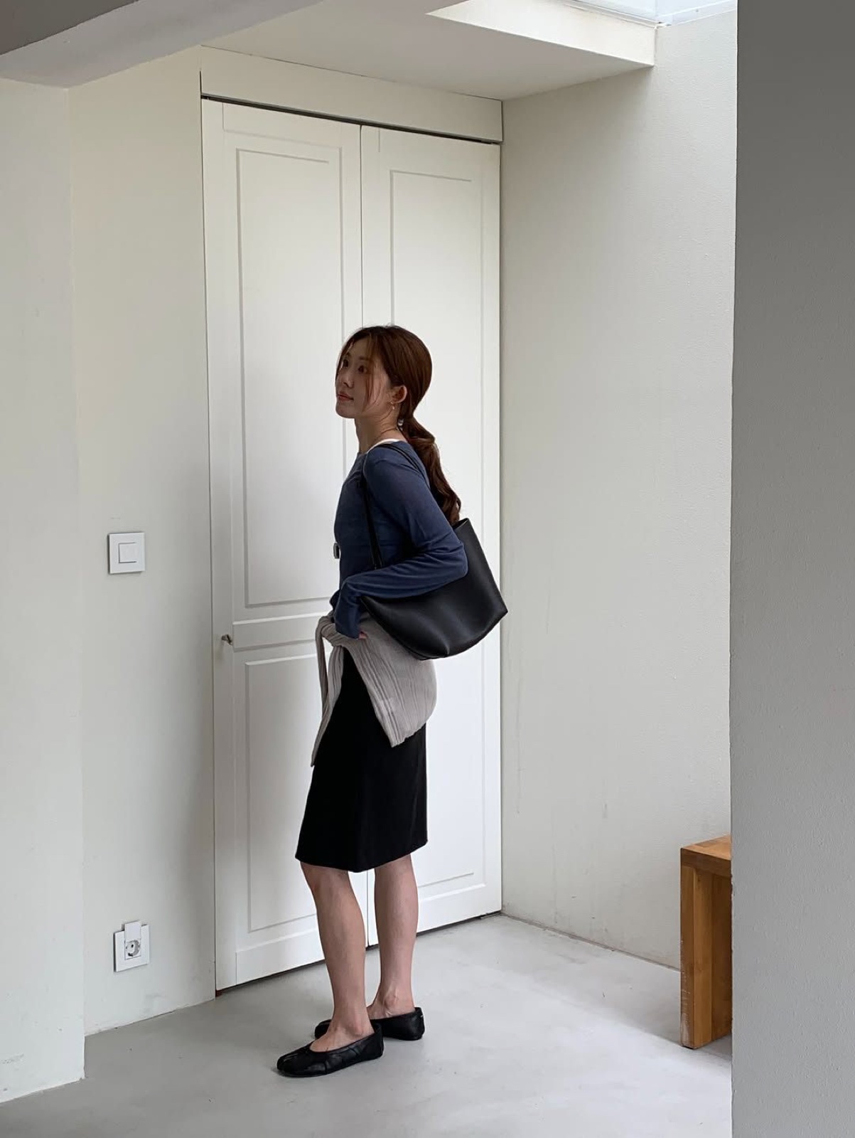 노엘 A라인 미디 스커트 상세 이미지 8