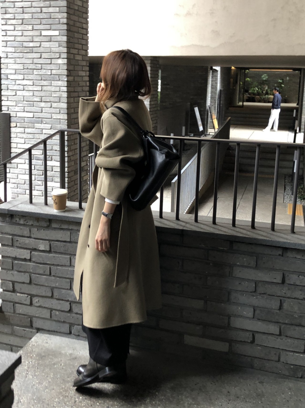 노엘 하이넥 핸드메이드 코트 상세 이미지 8
