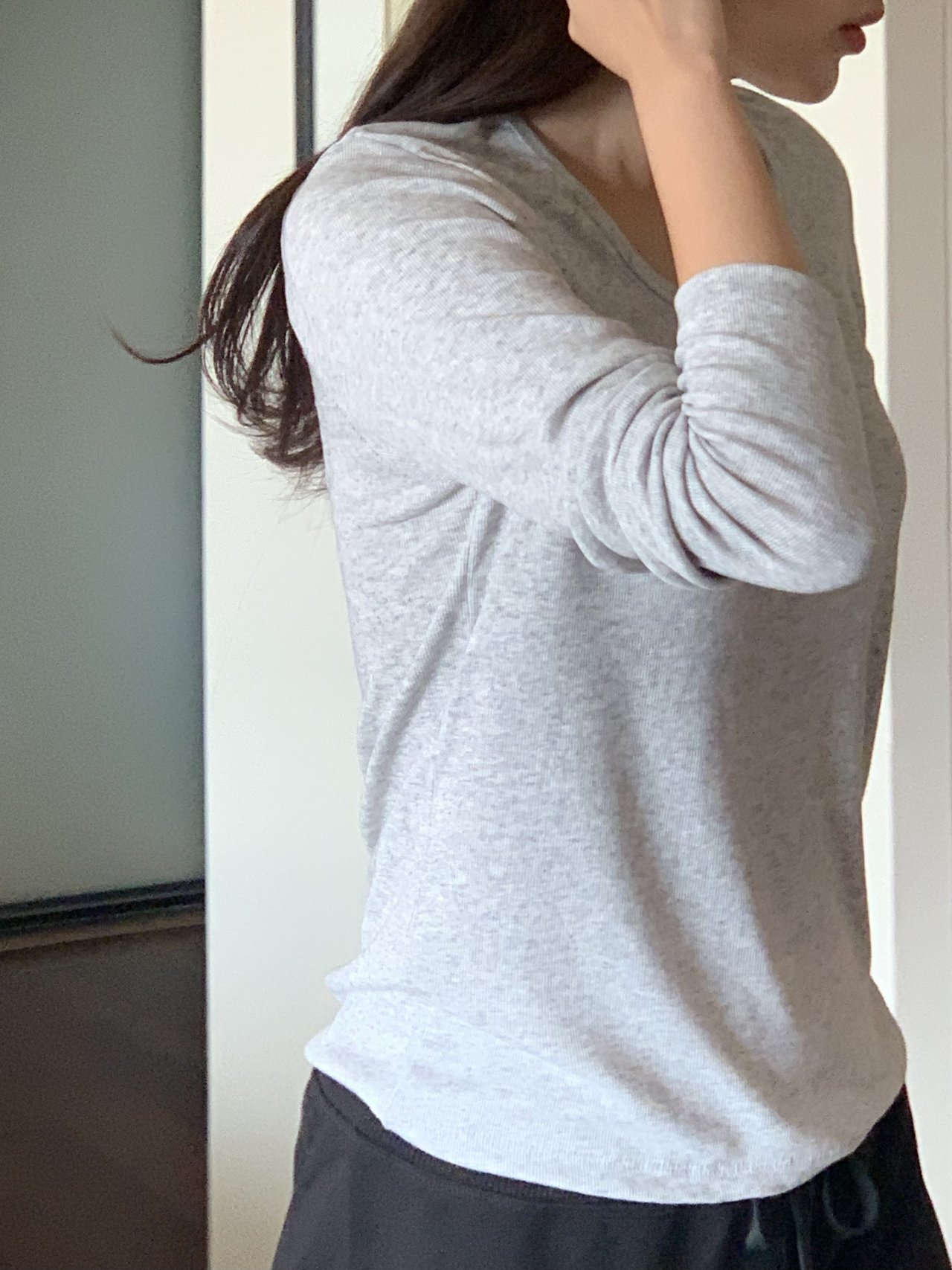 노마 울 스쿱넥 긴팔 티셔츠 상세 이미지 7