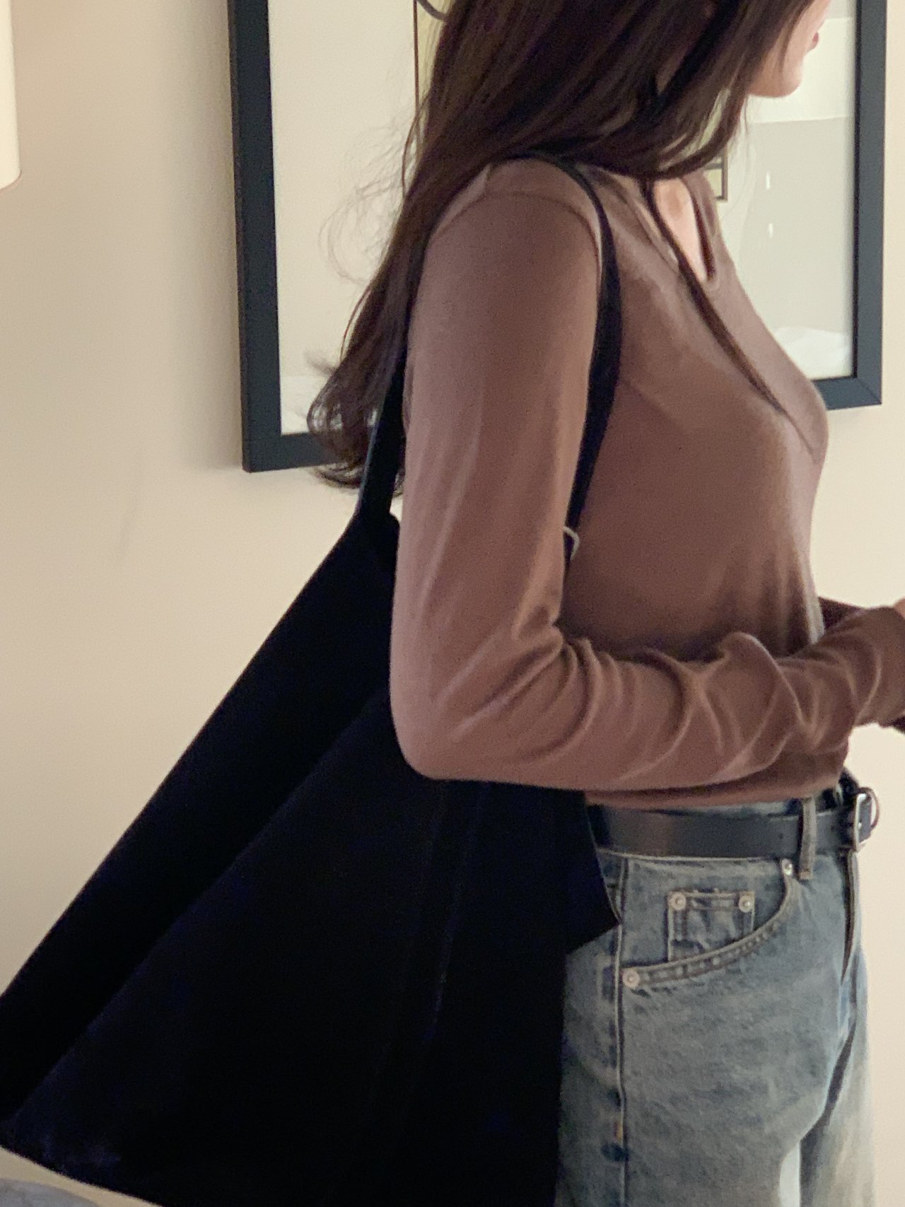 노마 울 스쿱넥 긴팔 티셔츠 상세 이미지 8