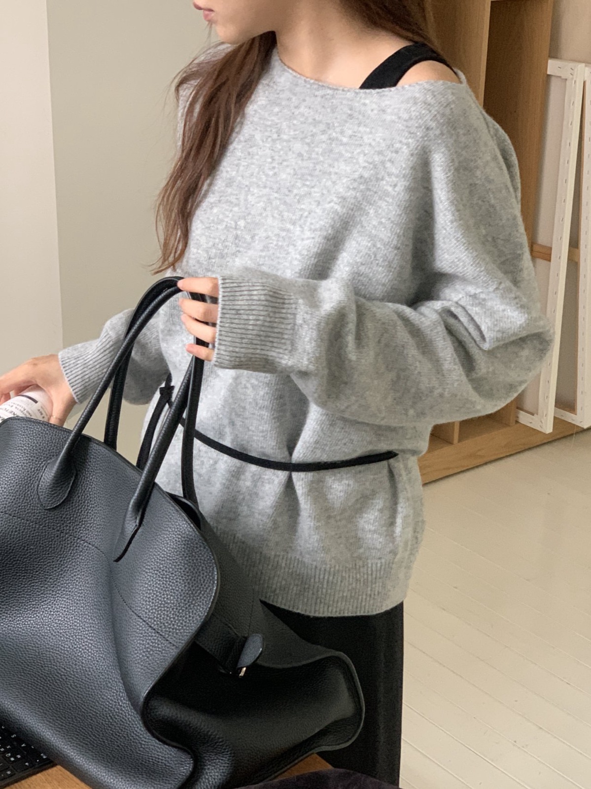 노마 스웨이드 원피스 상세 이미지 4