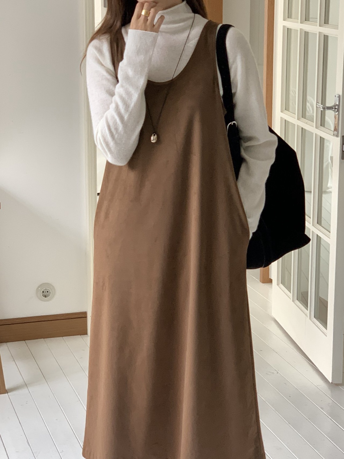 노마 스웨이드 원피스 상세 이미지 6
